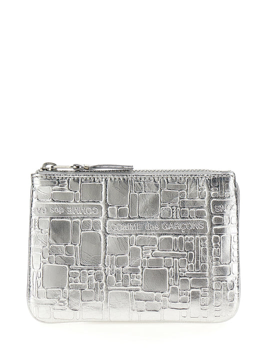 Cardholder Card Case by Comme Des Garçons for women in calfskin leather silver showcases a couture-grade silhouette from the Calfskin Leather Cardholder Card Case collection, highlighting functional card-organization for a couture-grade finish.