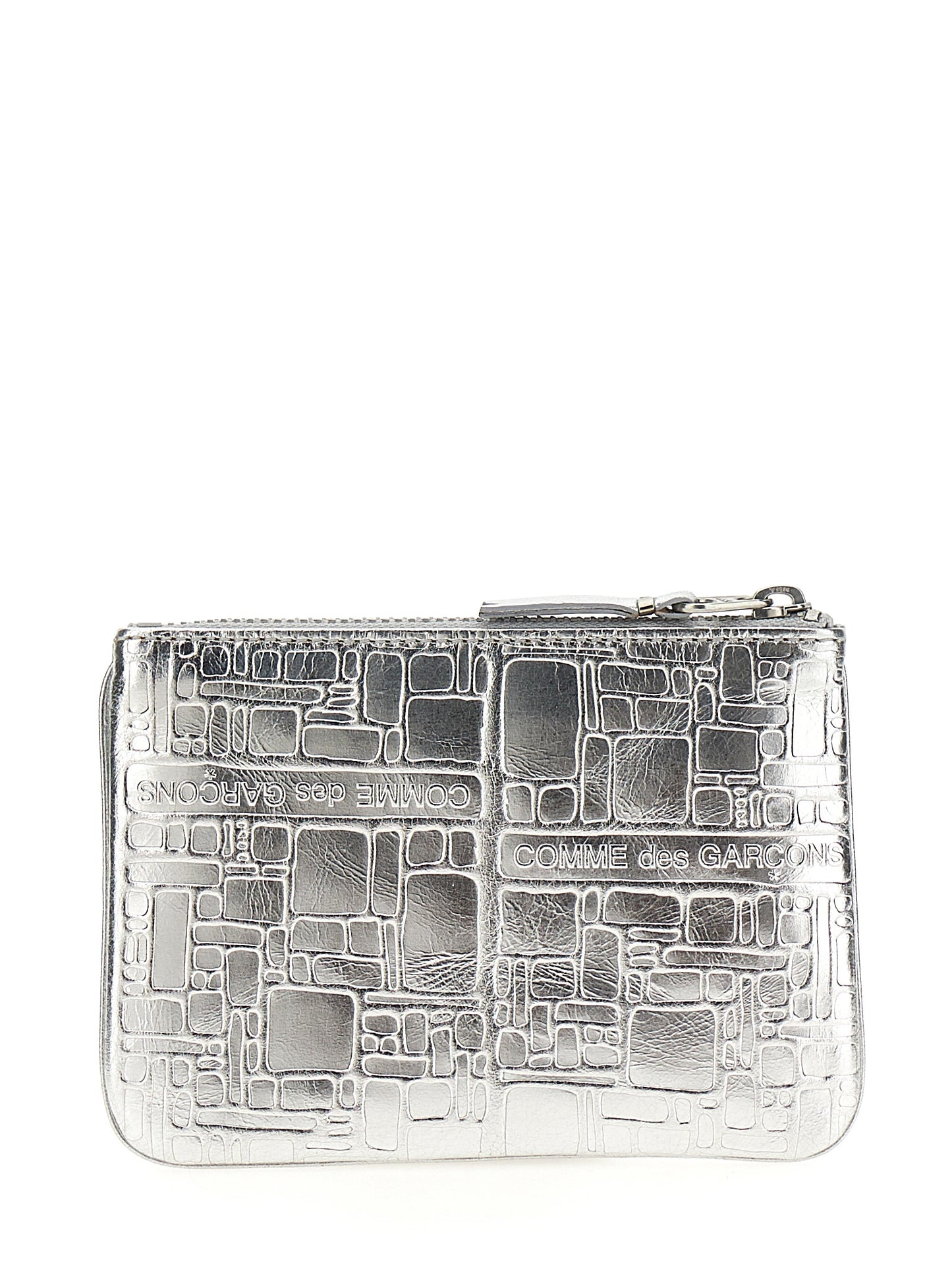 Cardholder Card Case by Comme Des Garçons for women in calfskin leather silver showcases a couture-grade silhouette from the Calfskin Leather Cardholder Card Case collection, highlighting functional card-organization for a couture-grade finish.