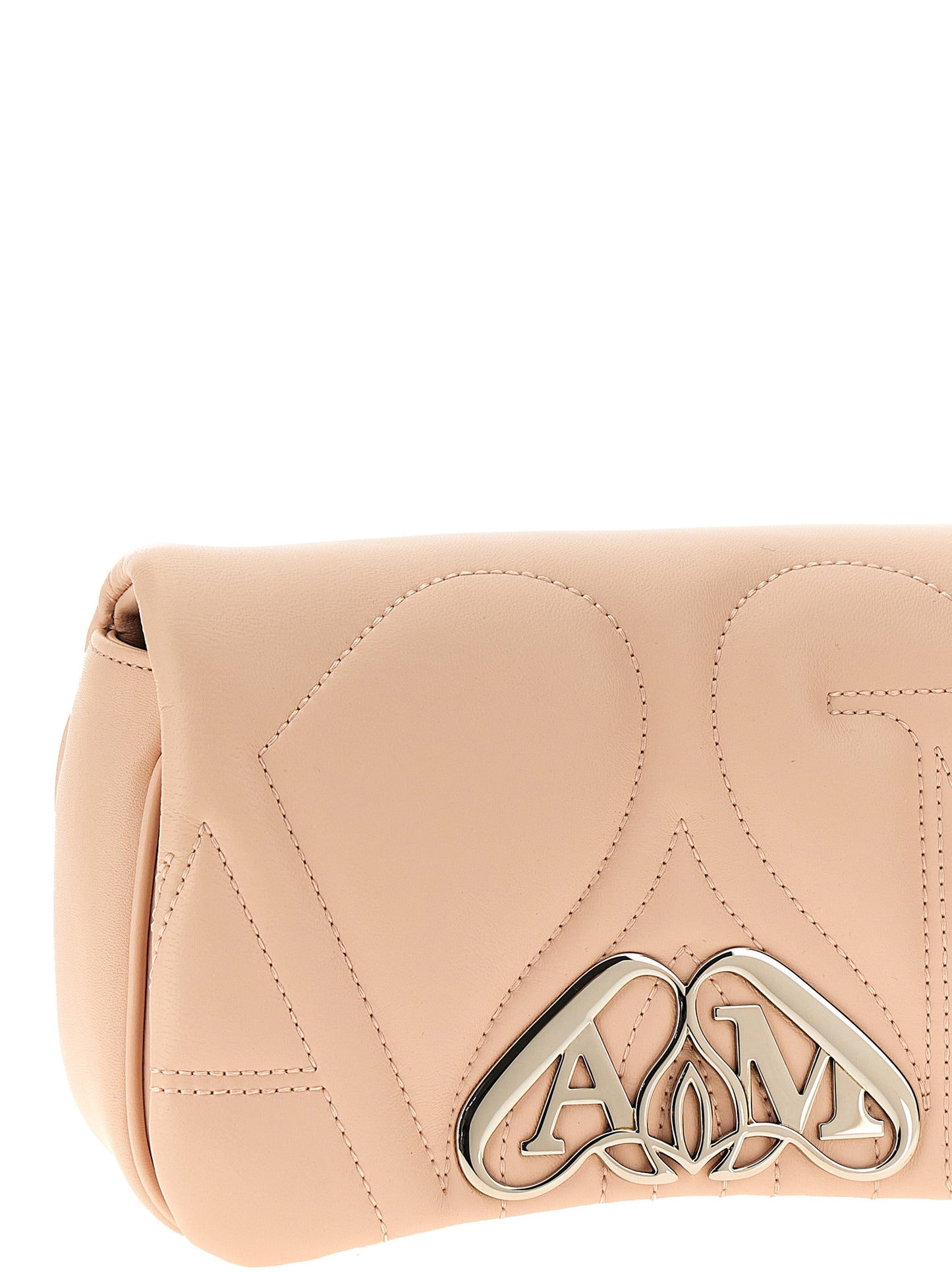 Mini Crossbody Handbag by Alexander McQueen for women in lamb leather beige features an versatile silhouette, showcasing a secure and versatile with versatile crossbody-strap & shoulder-strap for a versatile finish.