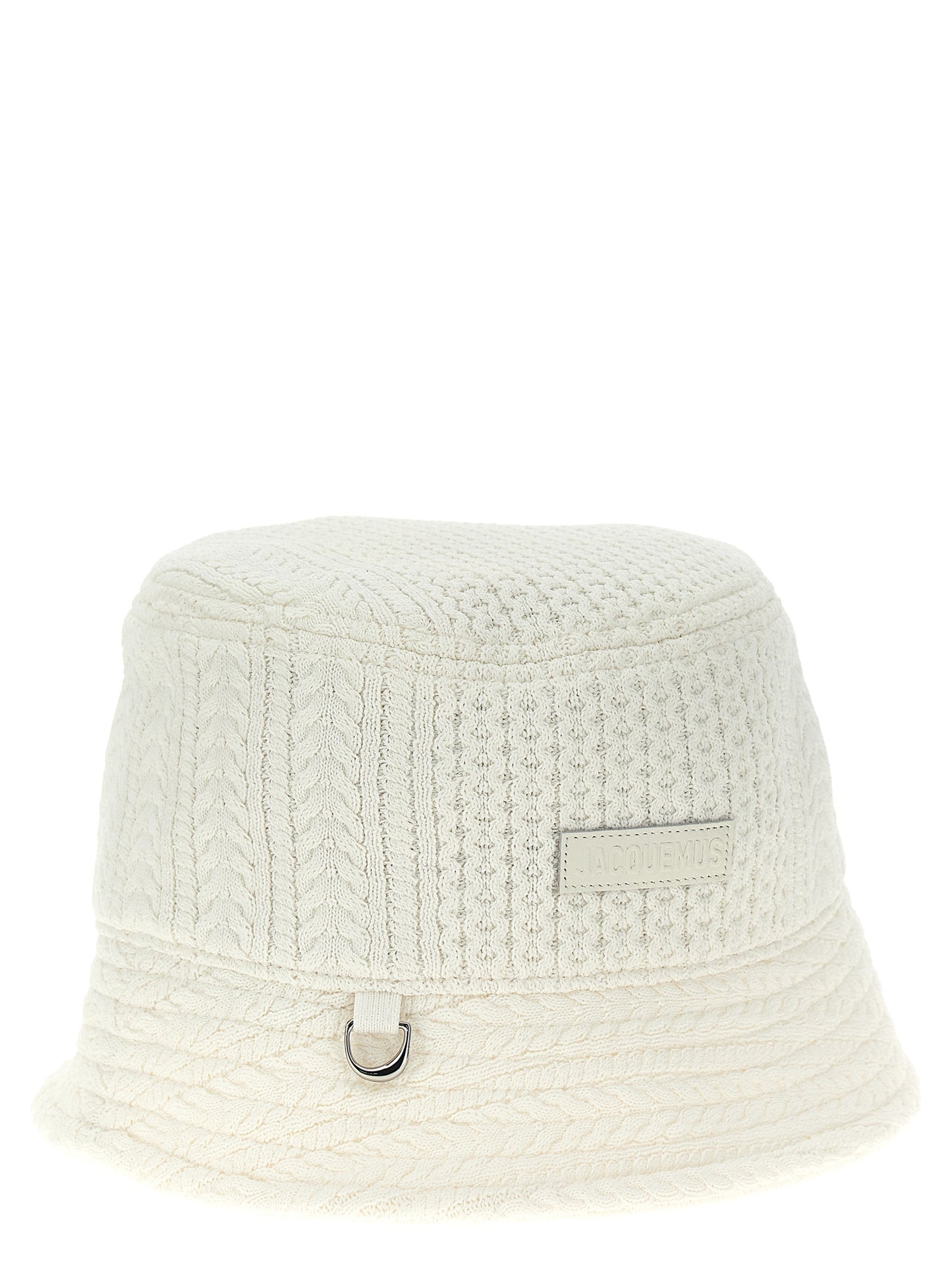 This Bucket Hat by Jacquemus for unisex in nylon & viscose white presents a effortlessly chic silhouette, showcasing the refined aesthetic and effortlessly chic craftsmanship of the Nylon & Viscose Bucket Hat.