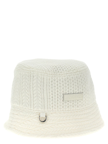 This Bucket Hat by Jacquemus for unisex in nylon & viscose white presents a effortlessly chic silhouette, showcasing the refined aesthetic and effortlessly chic craftsmanship of the Nylon & Viscose Bucket Hat.