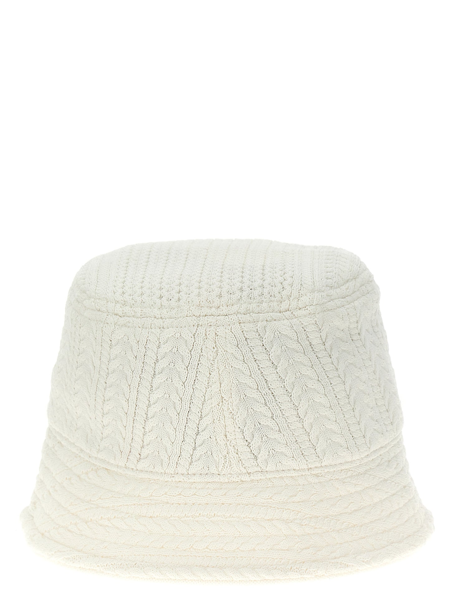 Bucket Hat by Jacquemus for unisex in nylon & viscose white features an cosmopolitan luxe silhouette, artfully capturing the essence of the cosmopolitan luxe Nylon & Viscose Bucket Hat design for a sophisticated look.