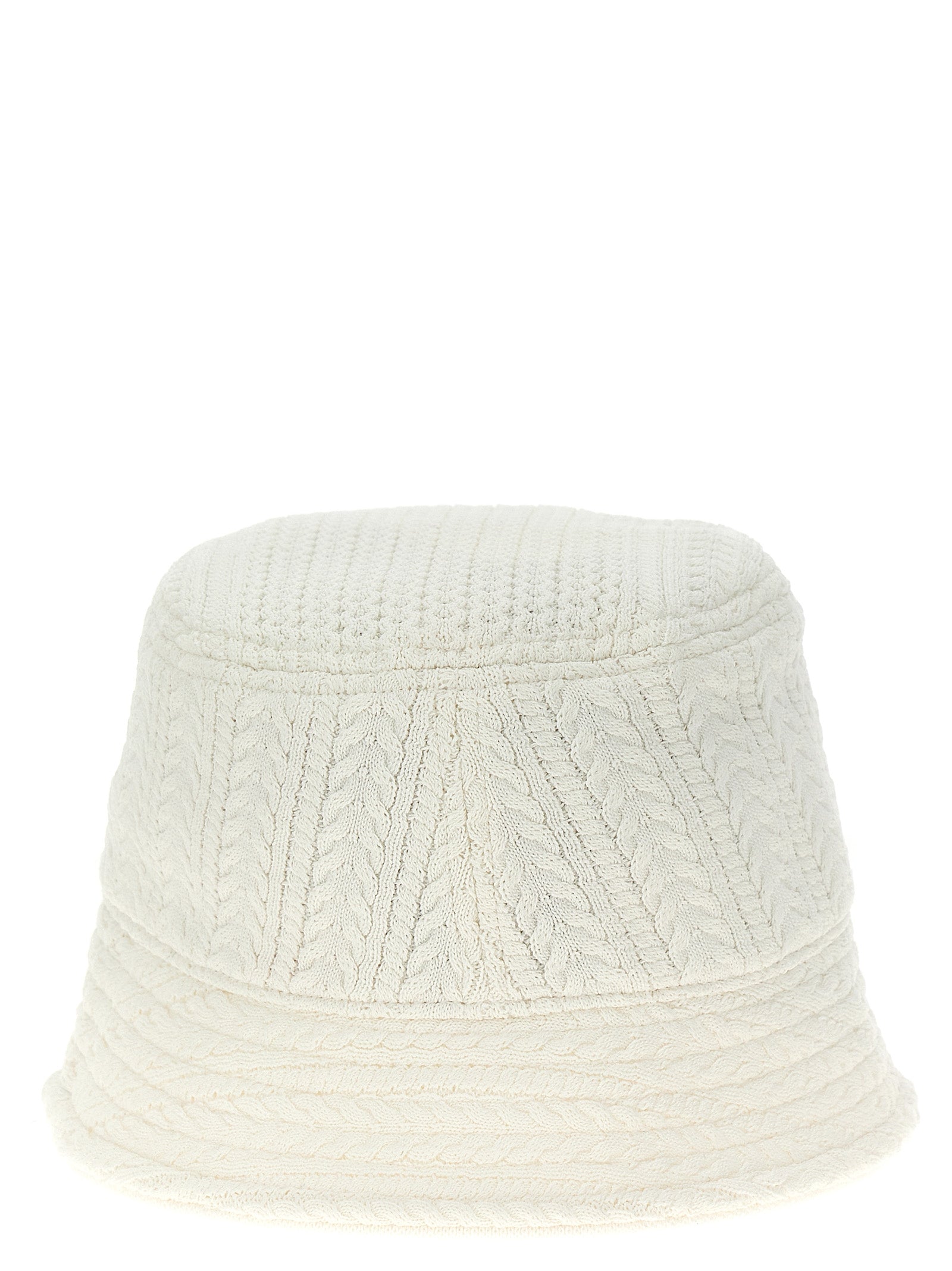 Bucket Hat by Jacquemus for unisex in nylon & viscose white features an cosmopolitan luxe silhouette, artfully capturing the essence of the cosmopolitan luxe Nylon & Viscose Bucket Hat design for a sophisticated look.