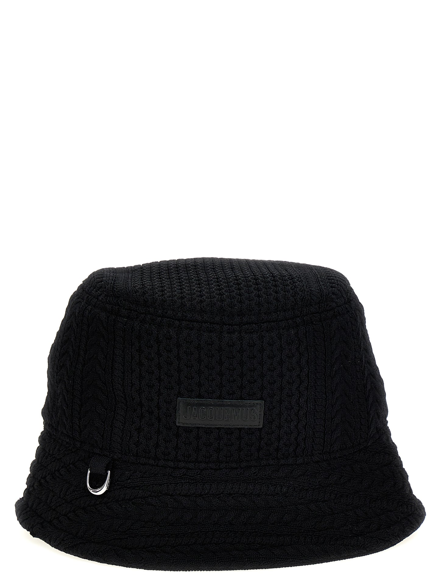 Bucket Hat by Jacquemus for unisex in nylon & viscose black showcases a effortlessly chic silhouette, artfully capturing the essence of the effortlessly chic Nylon & Viscose Bucket Hat design for a sophisticated look.