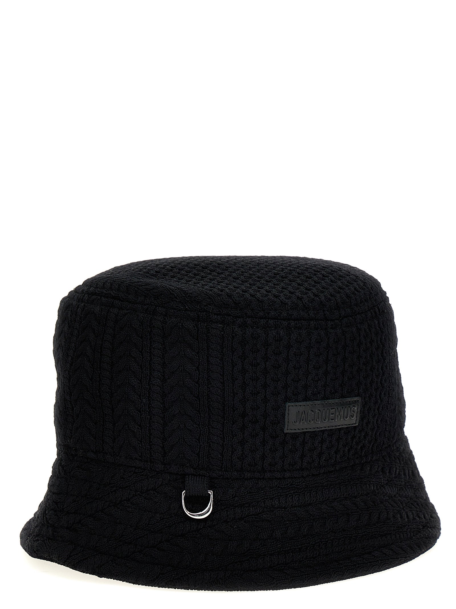 Bucket Hat by Jacquemus for unisex in nylon & viscose black features an cosmopolitan luxe silhouette, artfully capturing the essence of the cosmopolitan luxe Nylon & Viscose Bucket Hat design for a sophisticated look.