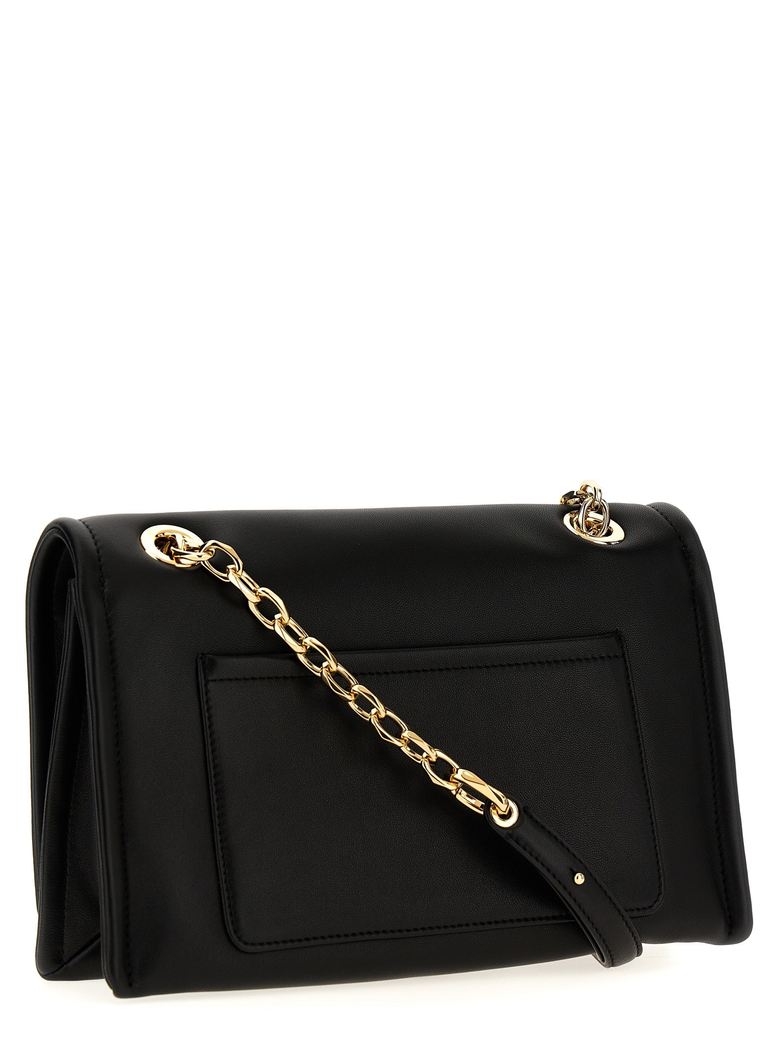 Shoulder Flap Bag by Valentino Garavani for women in lamb leather black features a effortless sophistication silhouette, secured by a flap & magnetic with ample and versatile shoulder-strap & handle for a effortless sophistication finish.