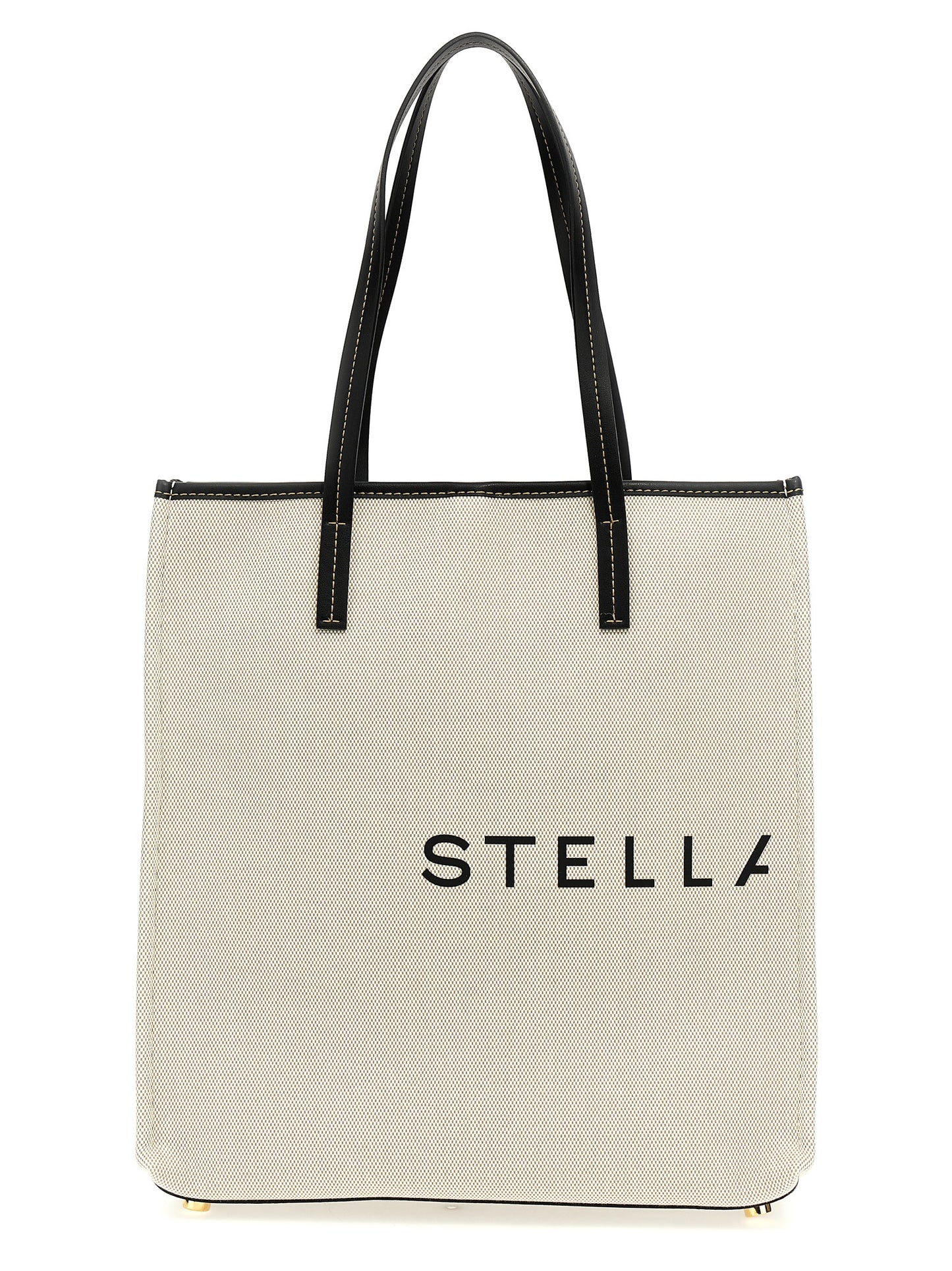 Shopper Tote Bag by Stella McCartney for women in stretch cotton modal canvas beige & print features an jet-set Stretch Cotton Modal Canvas Shopper Tote Bag design with a secure , ample , and versatile handle for an jet-set finish.