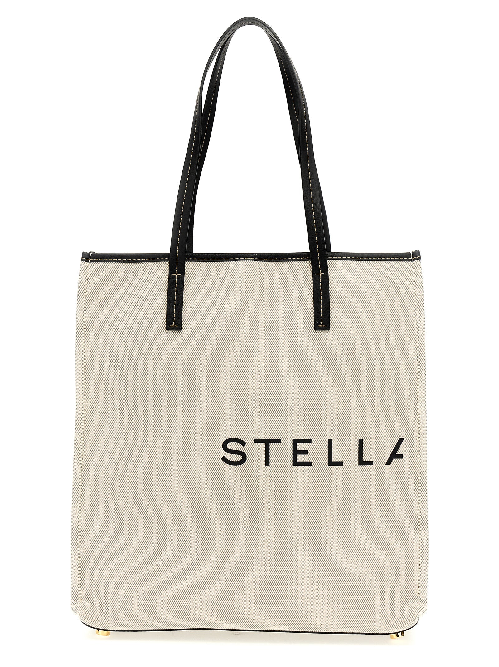 Shopper Tote Bag by Stella McCartney for women in stretch cotton modal canvas beige & print features an jet-set Stretch Cotton Modal Canvas Shopper Tote Bag design with a secure , ample , and versatile handle for an jet-set finish.