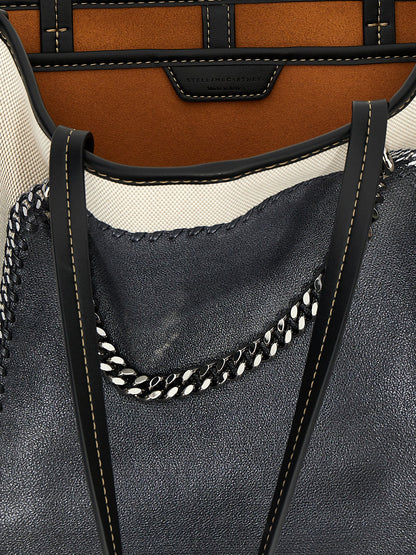 This Shopper Tote Bag by Stella McCartney for women in stretch cotton modal canvas multicolor & print features an jet-set Falabella Stretch Cotton Modal Canvas Shopper Tote Bag design with a secure hook, ample , and jet-set handle.