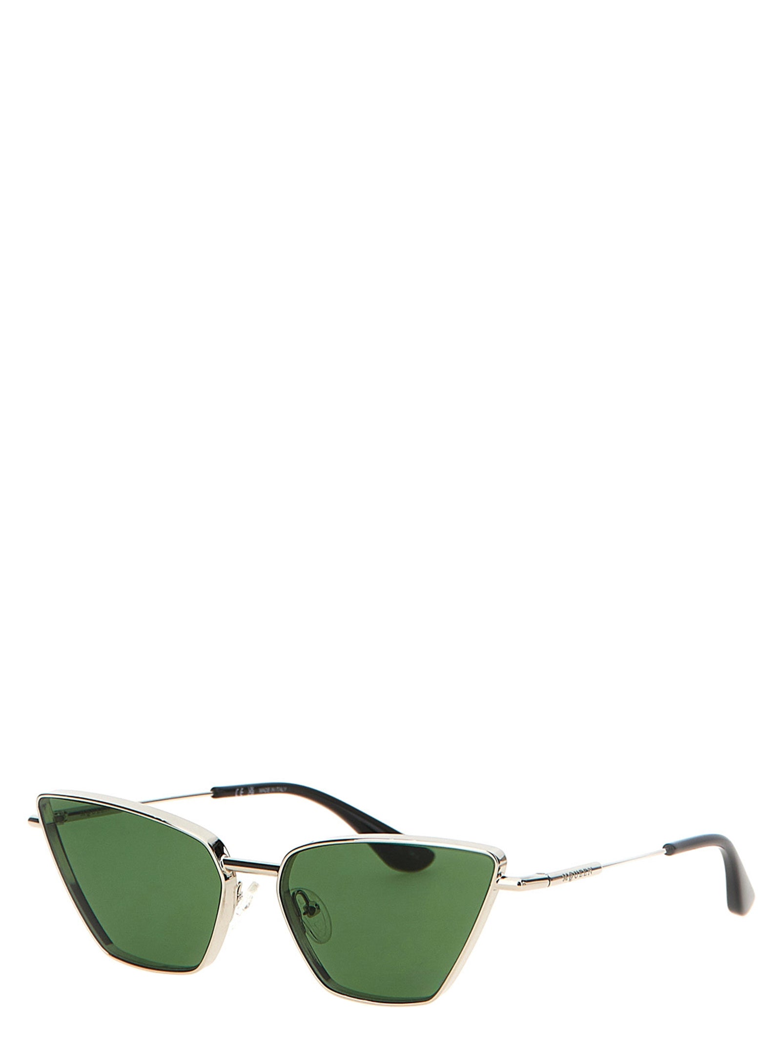 Sunglasses by Alexander McQueen for women in silk twill and multicolor featuring an stylish cat-eye frame design with a sophisticated multicolor coloured frame finish and high-performance .
