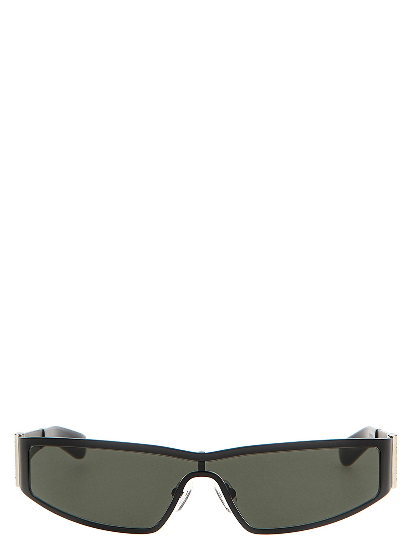 Sunglasses by Alexander McQueen for women in silk twill black features an effortlessly chic with black coloured frame detailing and for a effortlessly chic aesthetic.