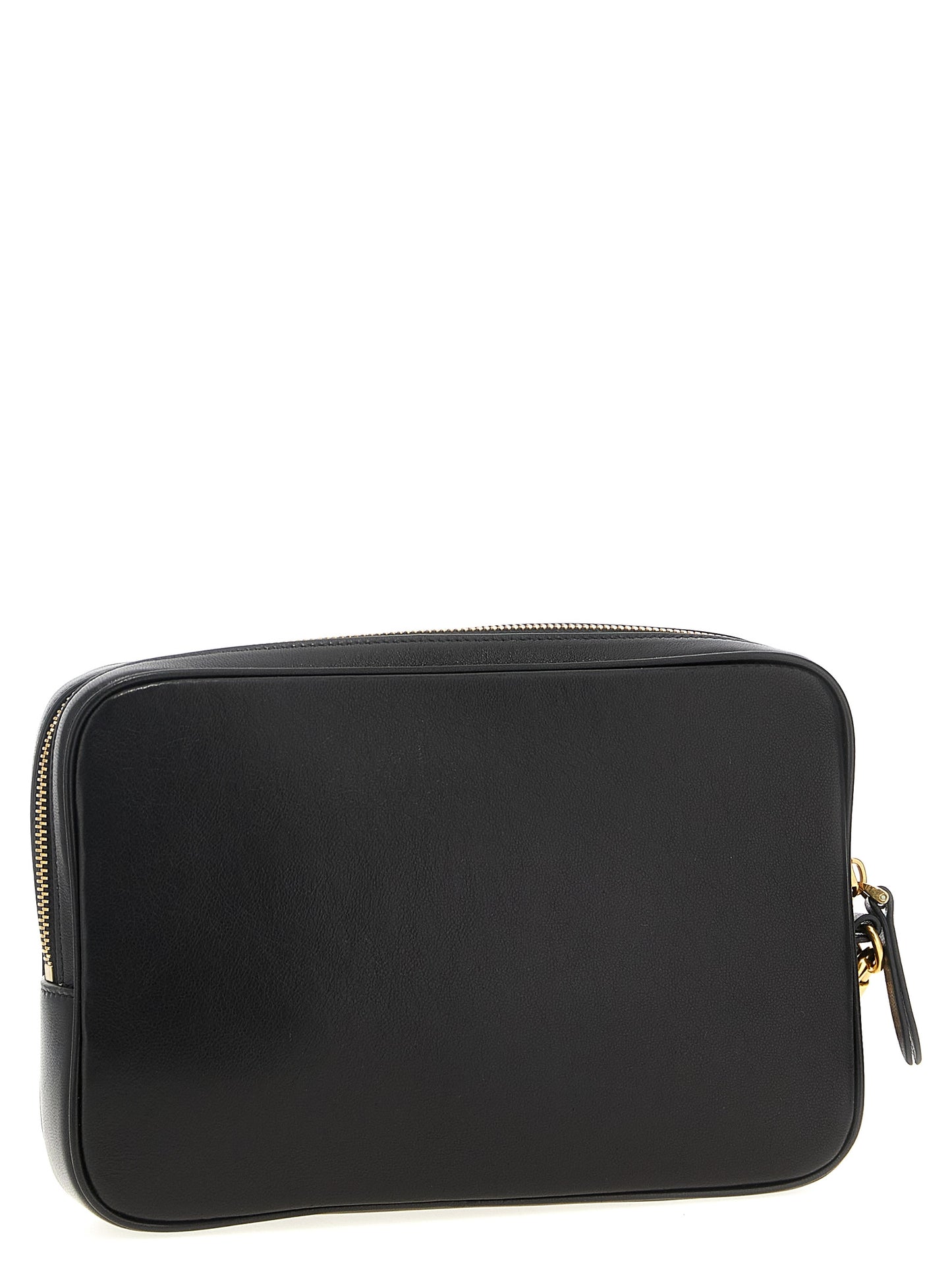 Pouch Clutch Handbag by Valentino Garavani for unisex in polyester multicolor & signature features a statuesque silhouette, showcasing a secure snap, zipper & hook and organized with versatile wristlet & handle for statuesque evening wear.