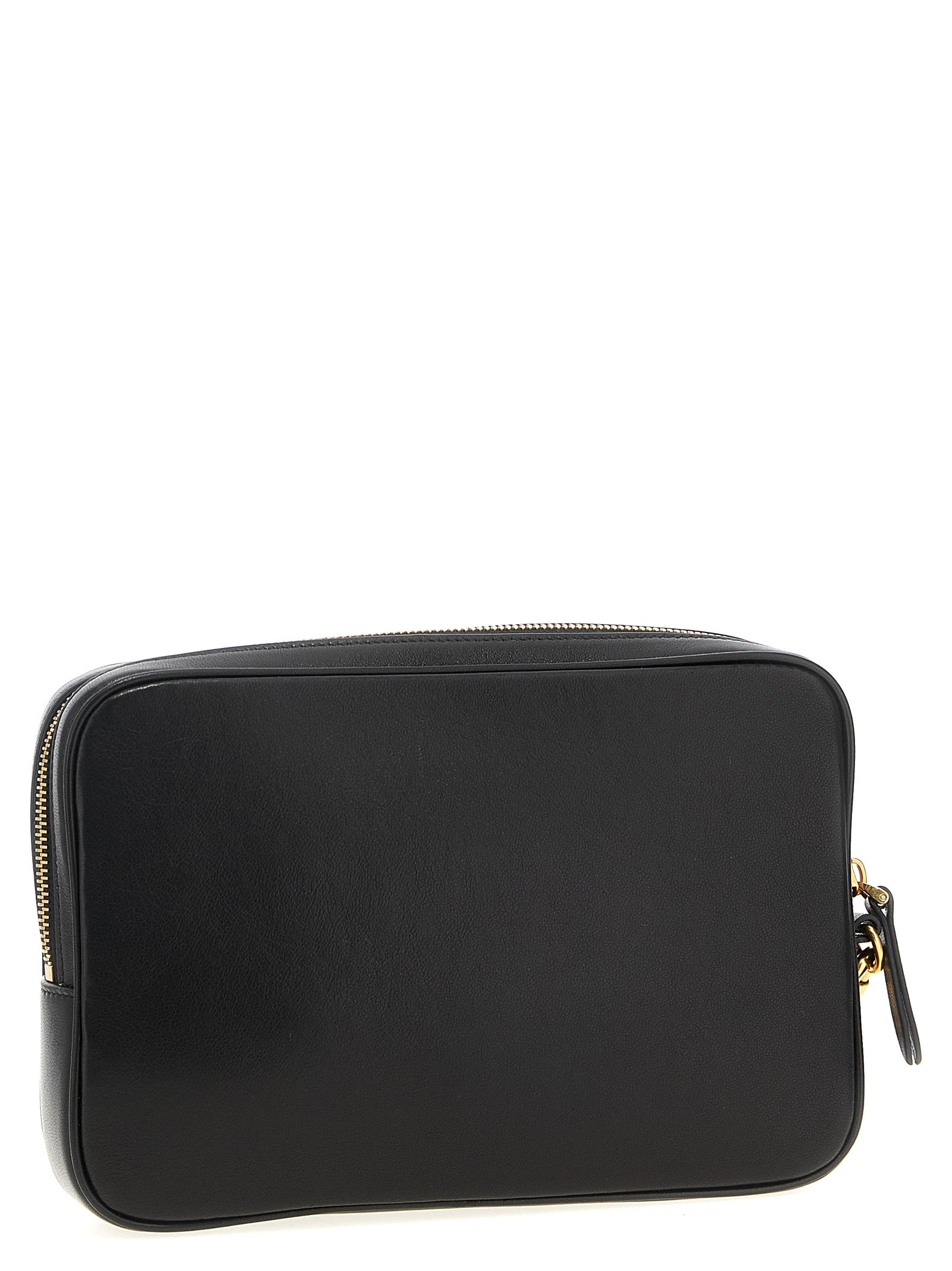 Pouch Clutch Handbag by Valentino Garavani for unisex in polyester multicolor & signature features a statuesque silhouette, showcasing a secure snap, zipper & hook and organized with versatile wristlet & handle for statuesque evening wear.