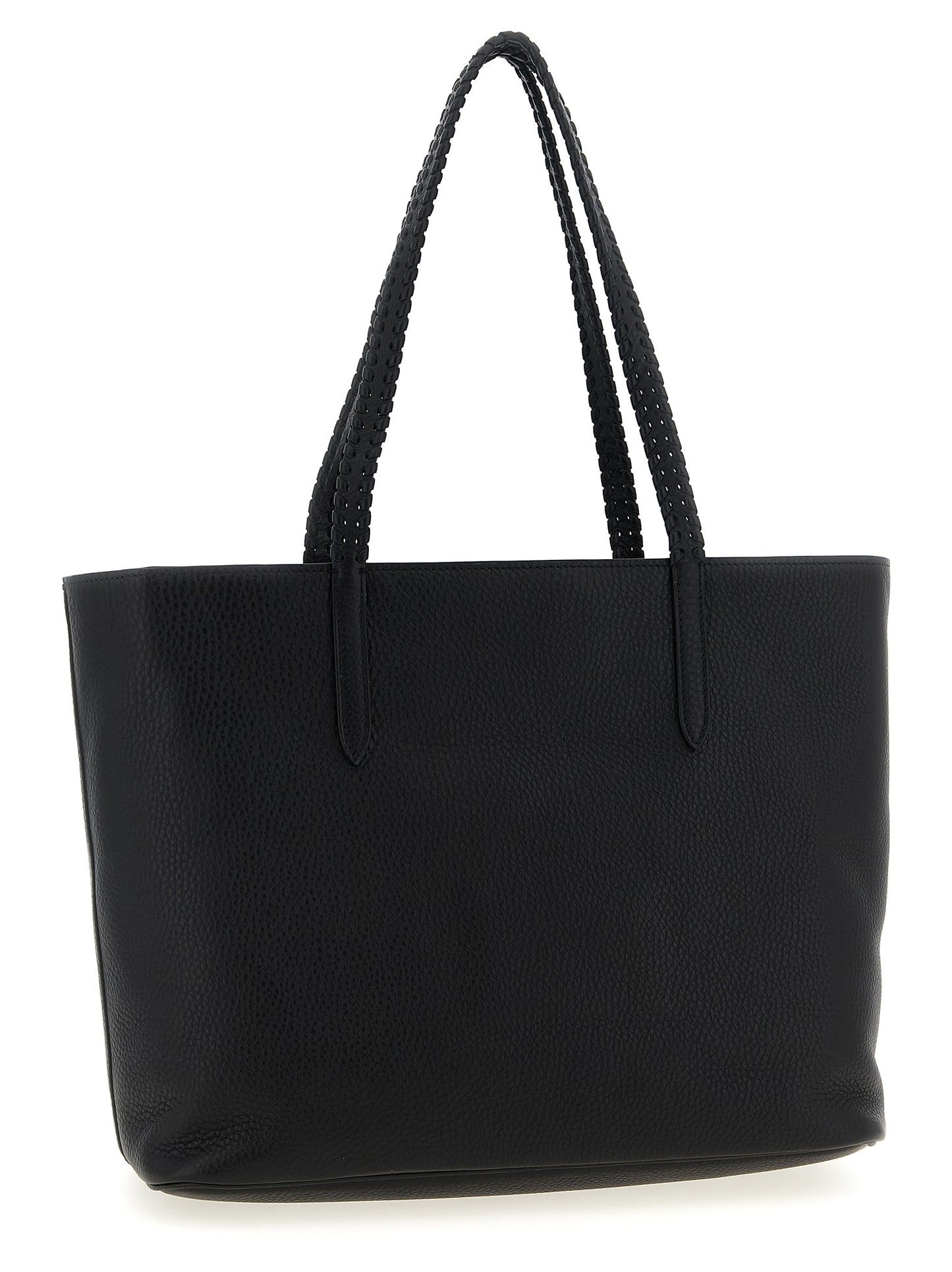 Shopper Tote Bag by Valentino Garavani for women in bos taurus calf suede leather black & signature features an jet-set Nellcote V Logo Bos Taurus Calf Suede Leather Shopper Tote Bag design with a secure zipper, ample , and versatile handle for an jet-set finish.