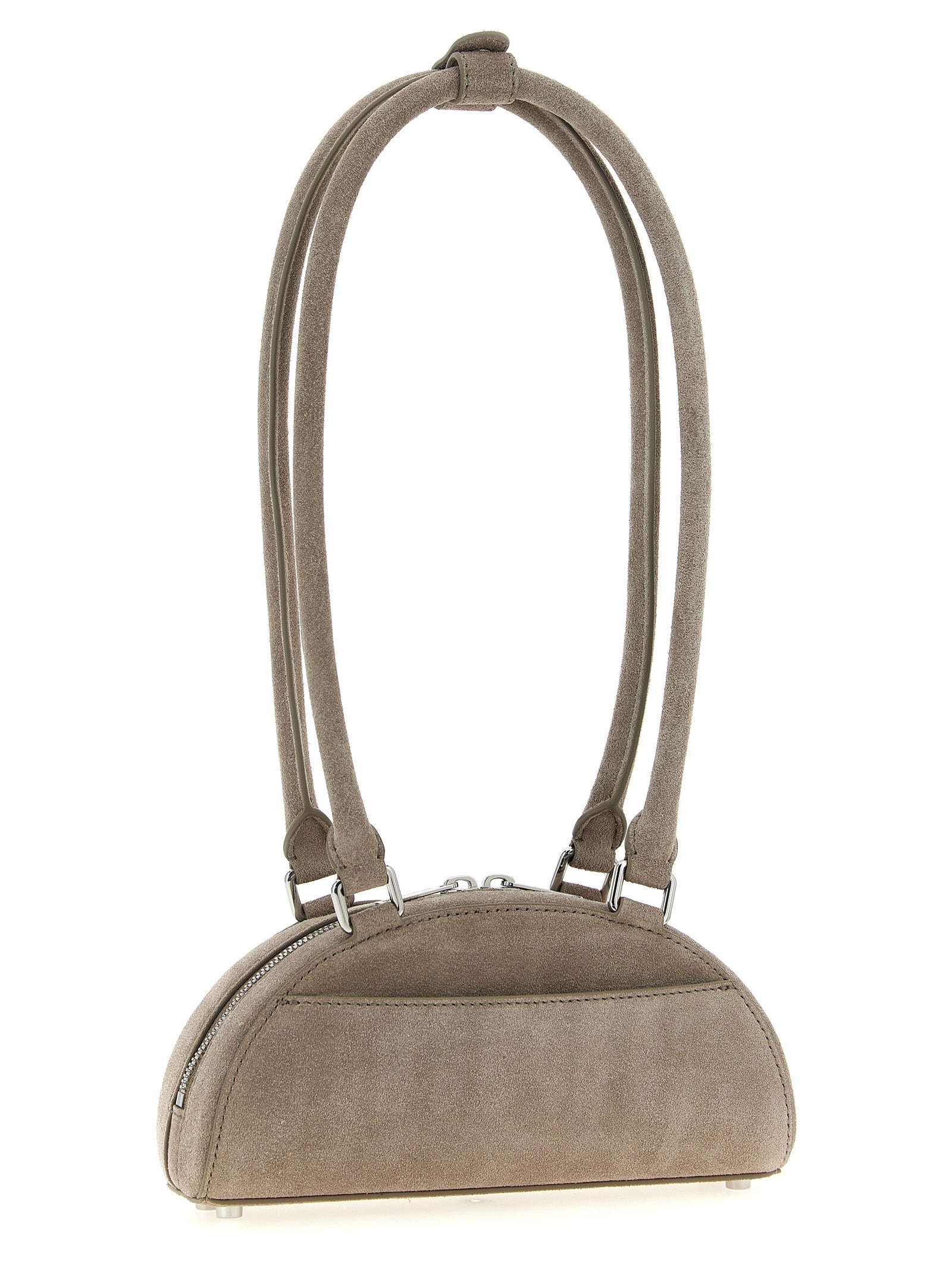 Mini Shoulder Bag by Self-Portrait for women in lamb leather gray features a effortless sophistication silhouette, secured by a zipper with ample and versatile shoulder-strap & handle for a effortless sophistication finish.