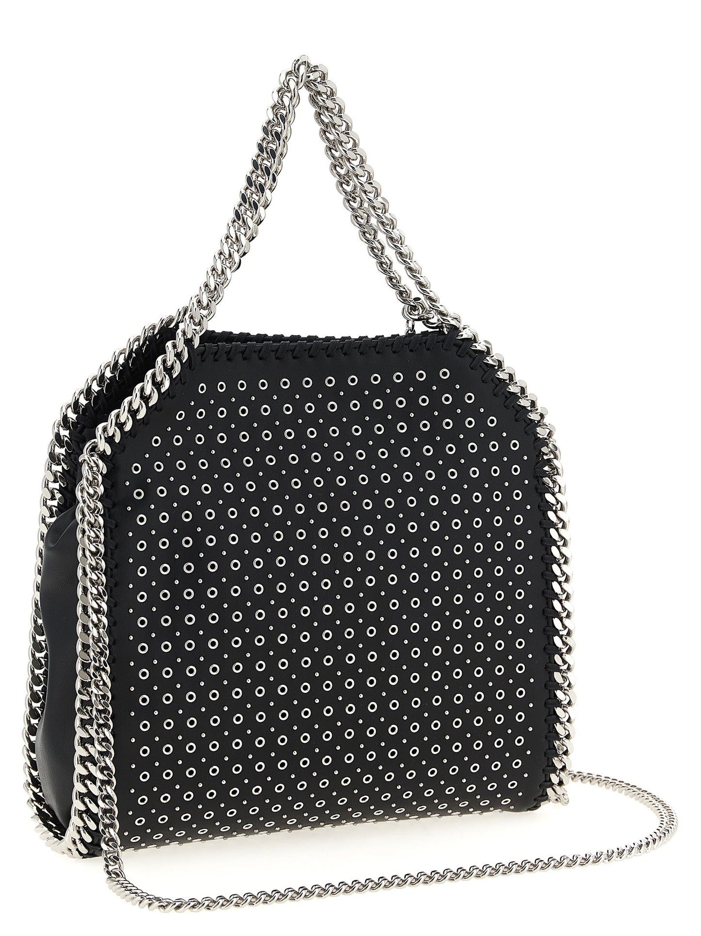 Stella McCartney Falabella Faux Patent Leather Mini Handbag - Black