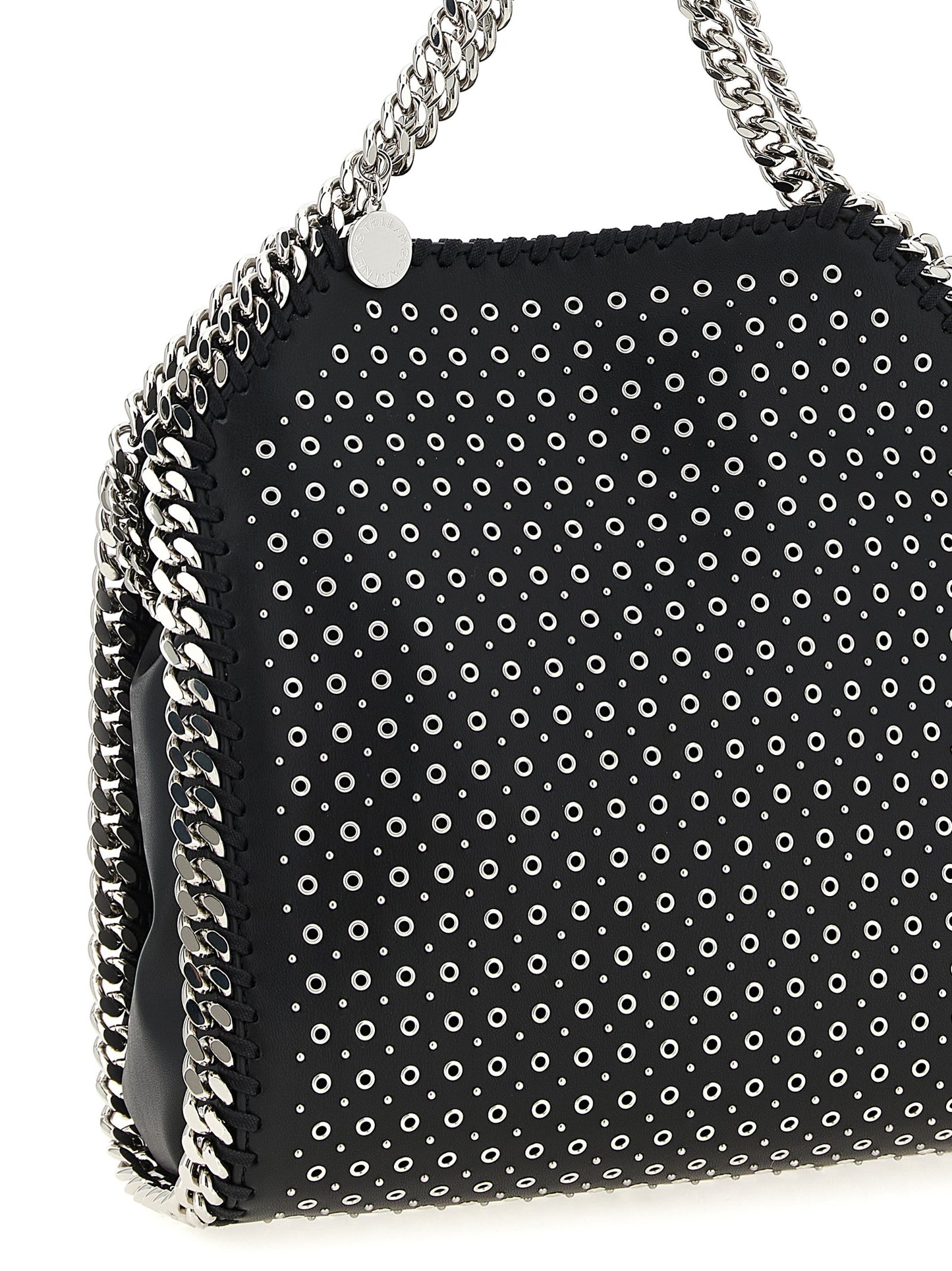 Stella McCartney Falabella Faux Patent Leather Mini Handbag - Black