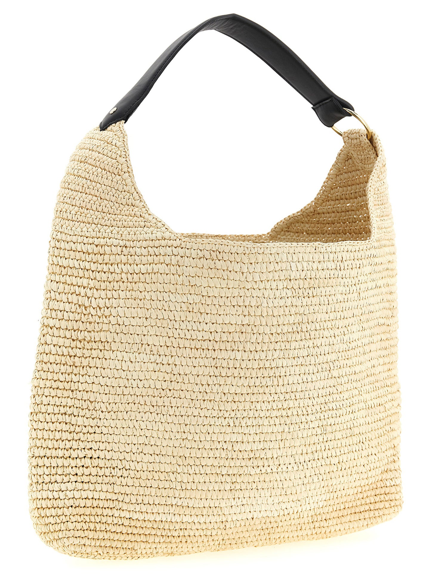 Shoulder Bag by Maison Michel for women in polyurethane leather & rubber beige features a effortless sophistication silhouette, secured by a with ample and versatile shoulder-strap & handle for a effortless sophistication finish.