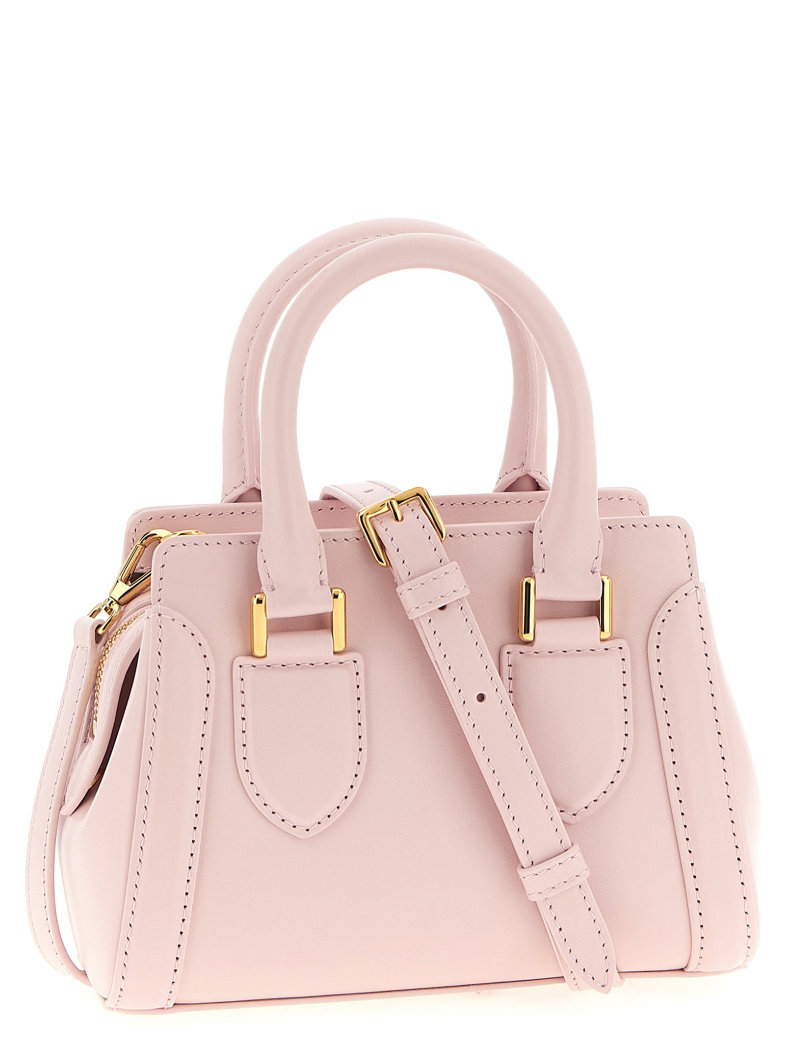 Mini Handbag by Alexander McQueen for women in calfskin leather multicolor & pink features a exquisite silhouette, showcasing a secure zipper and exquisite with versatile shoulder-strap & handle for a exquisite finish.