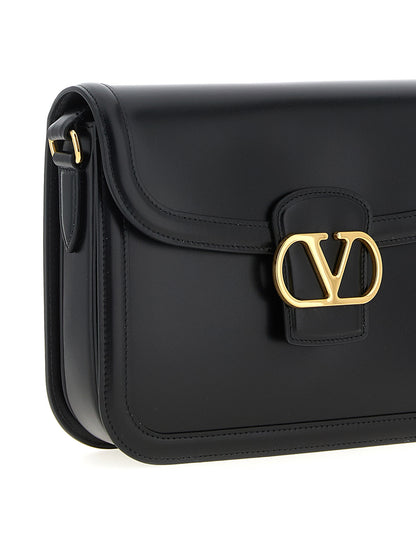 Shoulder Flap Bag by Valentino Garavani for unisex in calfskin leather black & signature features a effortless sophistication silhouette, secured by a flap & magnetic with ample and versatile shoulder-strap & adjustable-strap for a effortless sophistication finish.