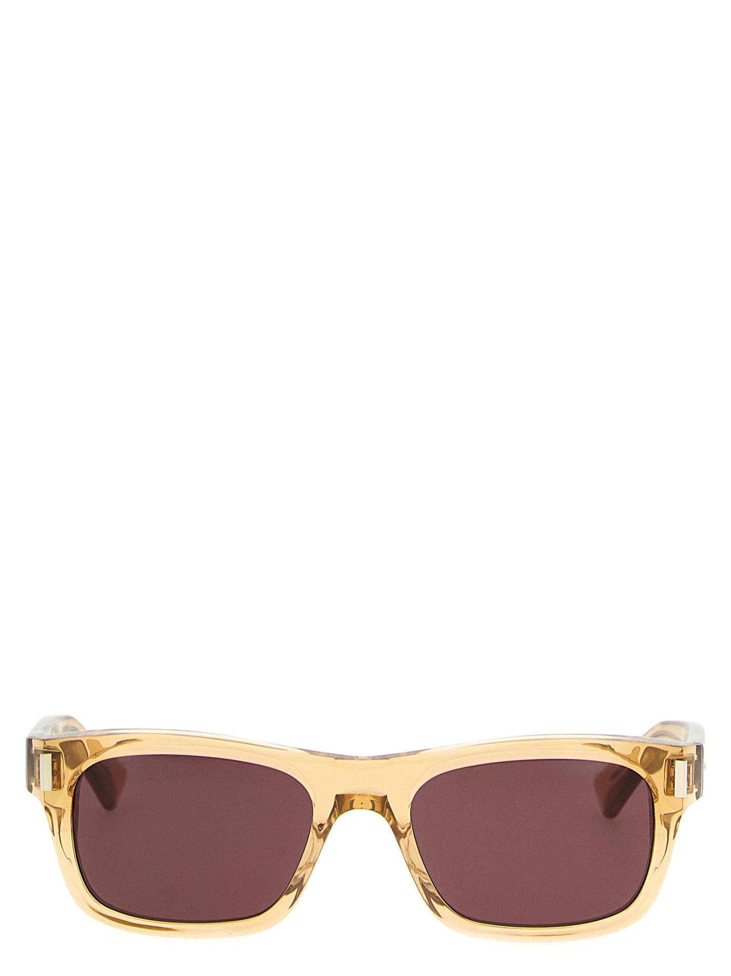 Saint Laurent Bear City Silicone Resin & Acetate Sunglasses - Beige