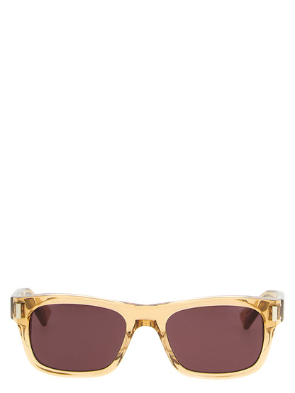 Saint Laurent Bear City Silicone Resin & Acetate Sunglasses - Beige