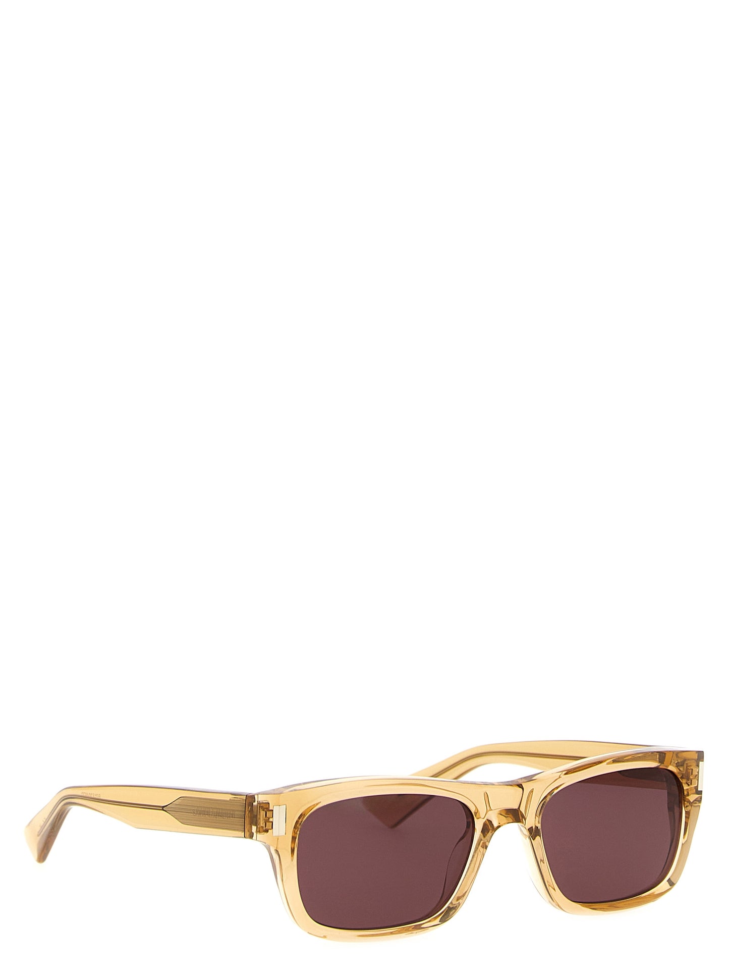 Saint Laurent Bear City Silicone Resin & Acetate Sunglasses - Beige