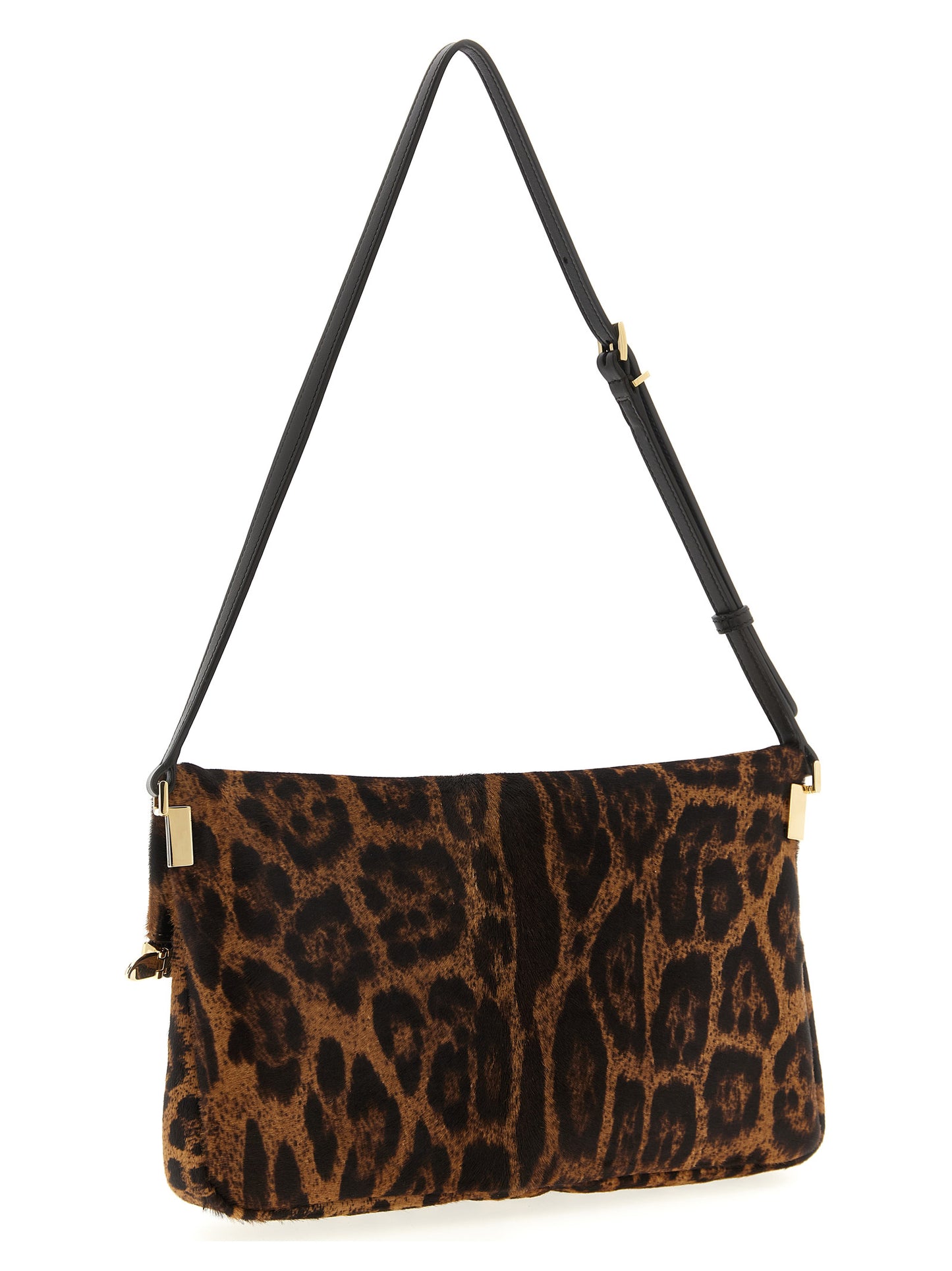 Shoulder Flap Bag by Tod's for women in calfskin leather animal, brown, magenta & print features a effortless chic silhouette with a secure snap, flap & zipper, ample , and versatile shoulder-strap, adjustable-strap & handle for a effortless chic finish.