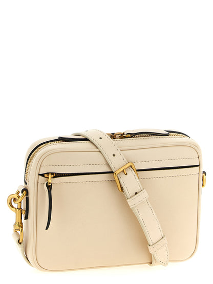 Crossbody Messenger Handbag by Valentino Garavani for unisex in polyester bicolour, black, white & signature features an versatile silhouette, showcasing a secure zipper and versatile with versatile crossbody-strap, shoulder-strap & adjustable-strap for a versatile finish.