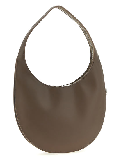 Medium Shoulder Bag by Coperni for women in bos taurus calf suede leather brown features a effortless sophistication silhouette, secured by a zipper with ample and versatile shoulder-strap for a effortless sophistication finish.