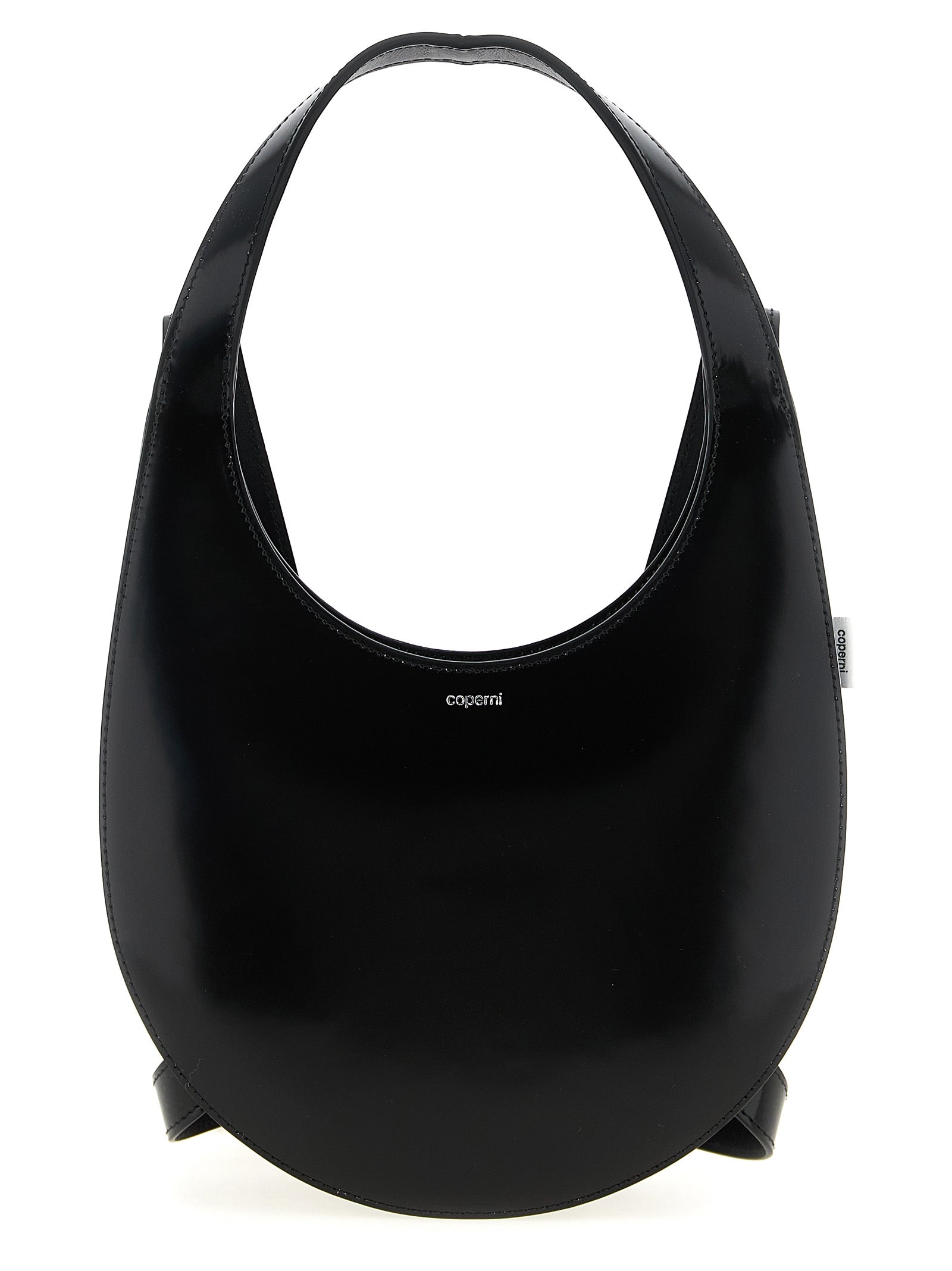 Backpack by Coperni for women in leather & metal black features an stately silhouette from the Icon Swipe Leather & Metal Backpack range, with a secure zipper & buckle, ample , and versatile backpack-strap, adjustable-strap & handle.