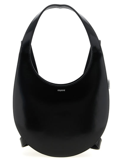 Backpack by Coperni for women in leather & metal black features an stately silhouette from the Icon Swipe Leather & Metal Backpack range, with a secure zipper & buckle, ample , and versatile backpack-strap, adjustable-strap & handle.