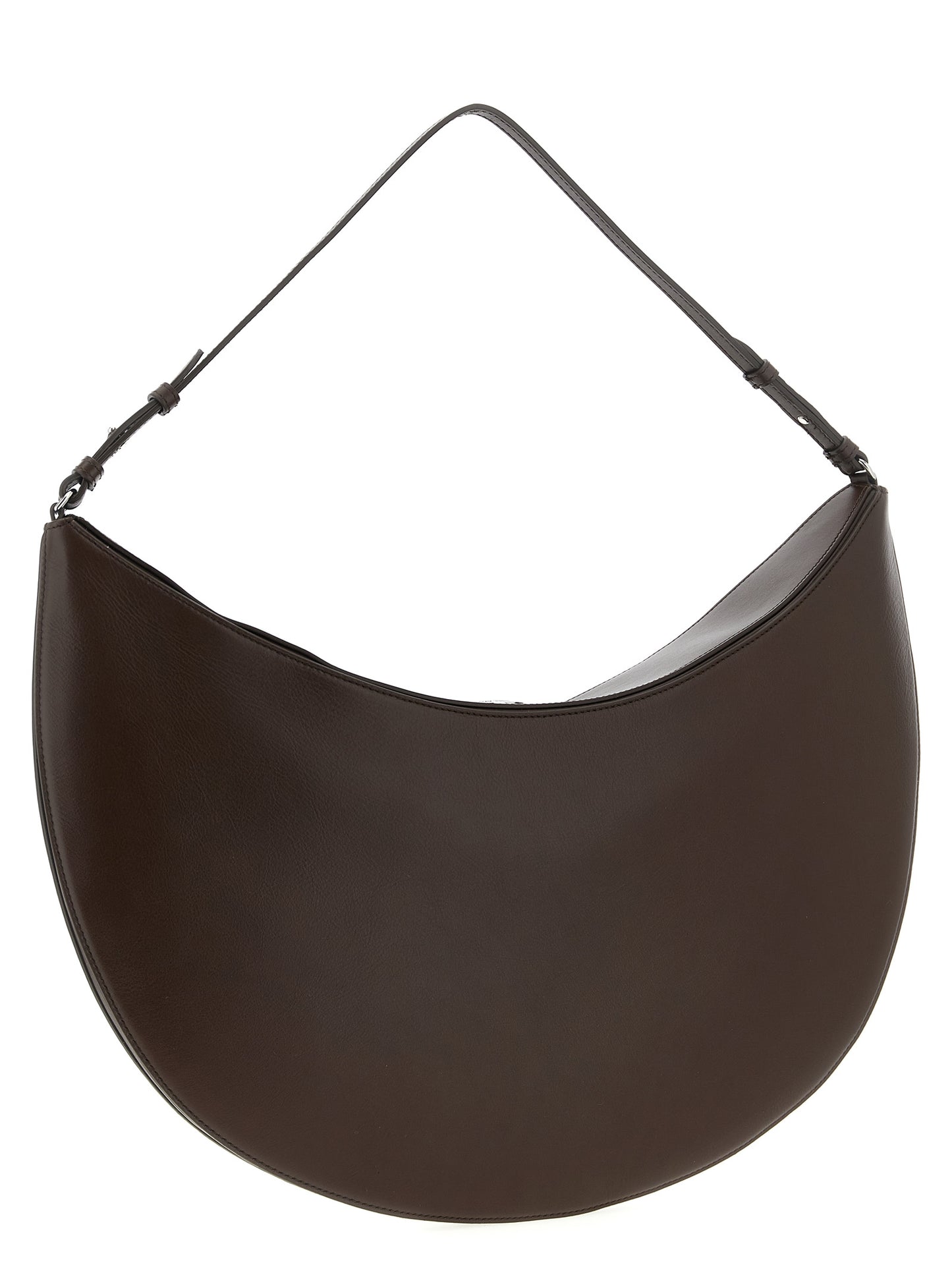 Shoulder Flap Bag by Jacquemus for women in calfskin leather brown features an effortlessly chic silhouette with a secure flap, magnetic & button, ample , and versatile shoulder-strap, adjustable-strap & handle for effortlessly chic everyday luxury.