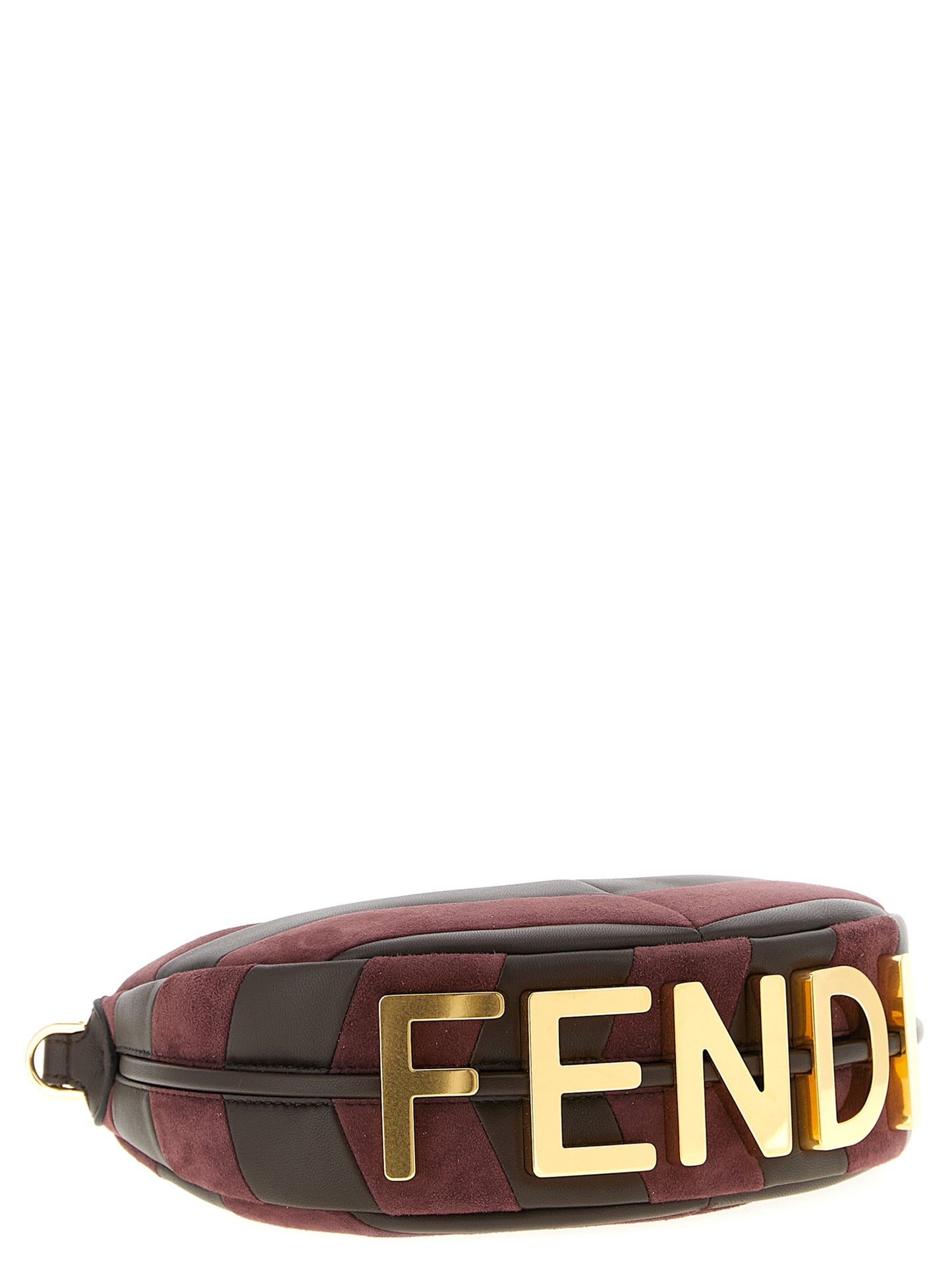 This Mini Handbag by Fendi for women in lamb leather and multicolor presents a sculptural silhouette featuring a secure zipper, ample , and versatile shoulder-strap, adjustable-strap & handle for a sculptural finish.