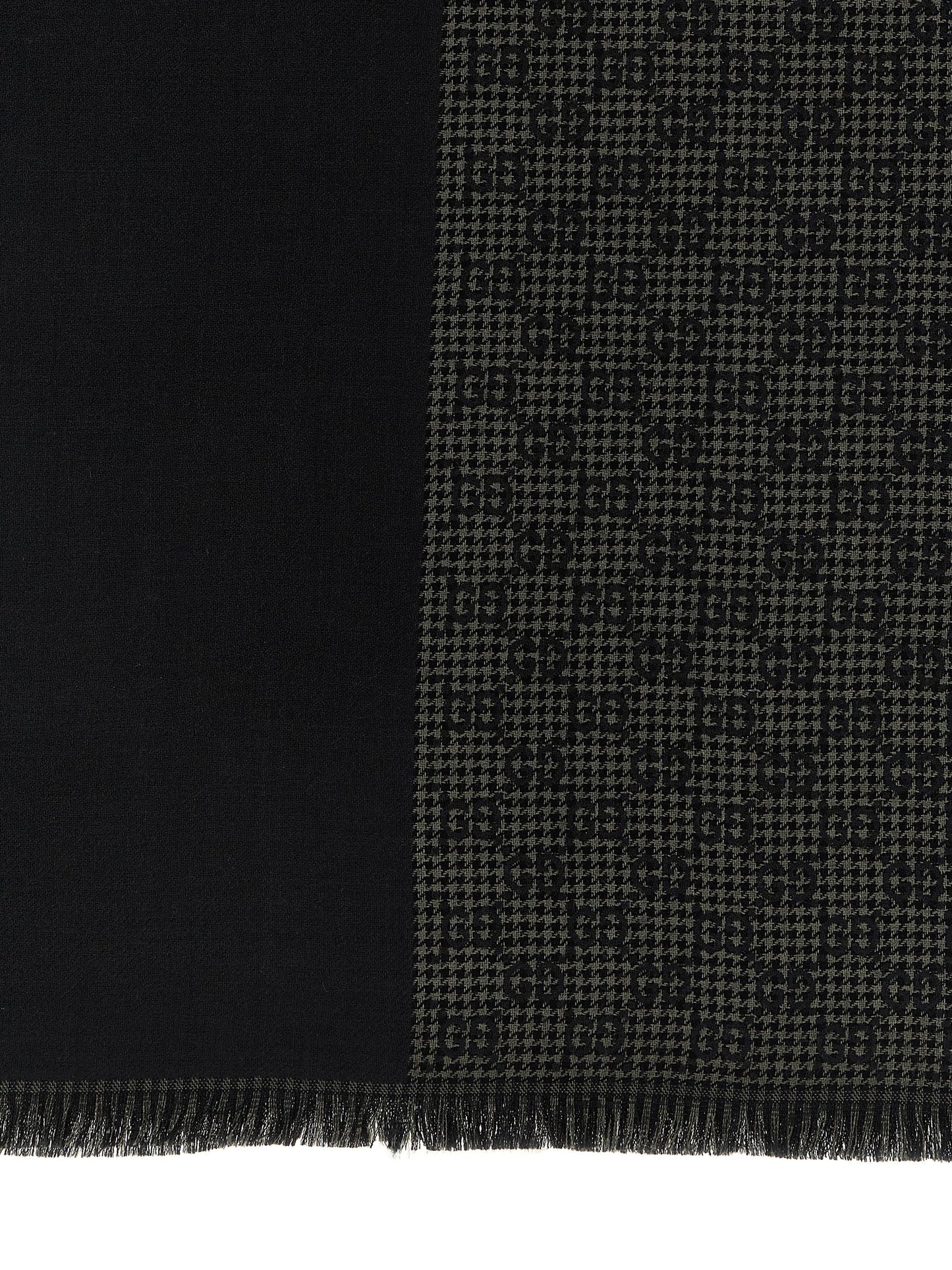 Scarf by Gucci for men in wool & silk multicolor & jacquard features a snug silhouette, perfectly showcasing the elegant drape and premium finish of the Gg Wool & Silk Foulard Wrap Fringes Scarf.
