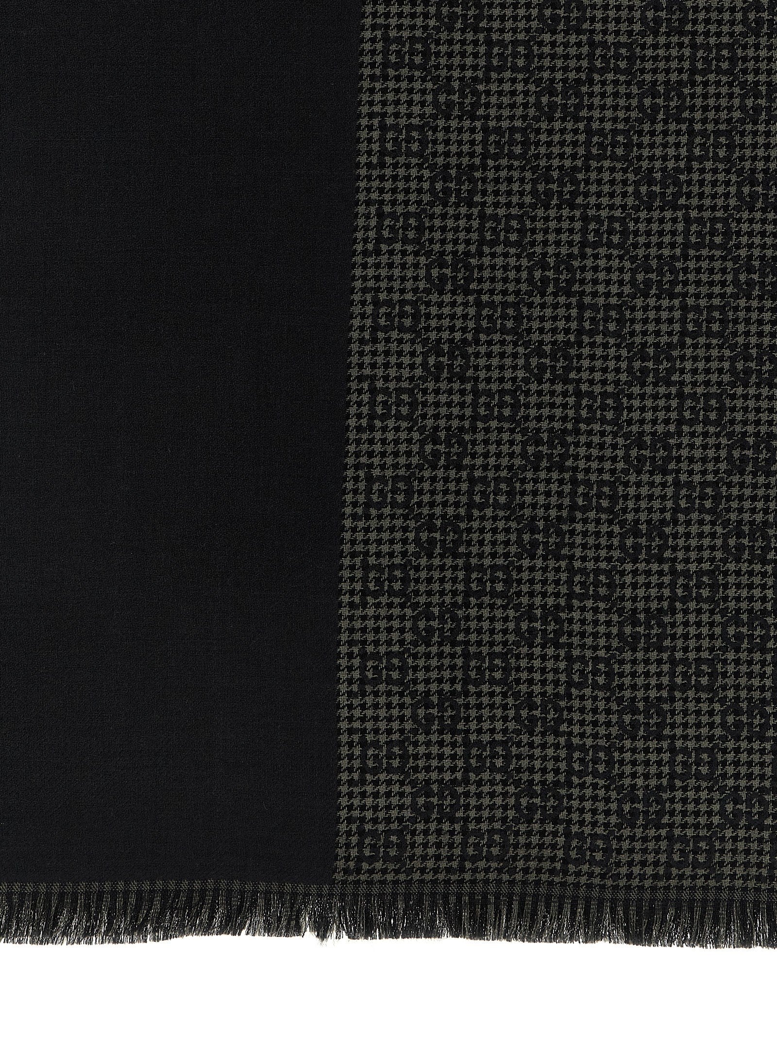 Scarf by Gucci for men in wool & silk multicolor & jacquard features a snug silhouette, perfectly showcasing the elegant drape and premium finish of the Gg Wool & Silk Foulard Wrap Fringes Scarf.