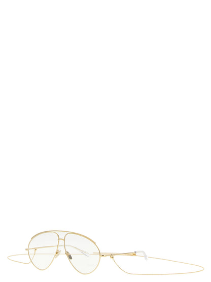 Sunglasses by Gucci for women in acetate & polyamide and gold & transparent presents a enviable silhouette, featuring gold coloured frame and aviator frame design with for a enviable look.