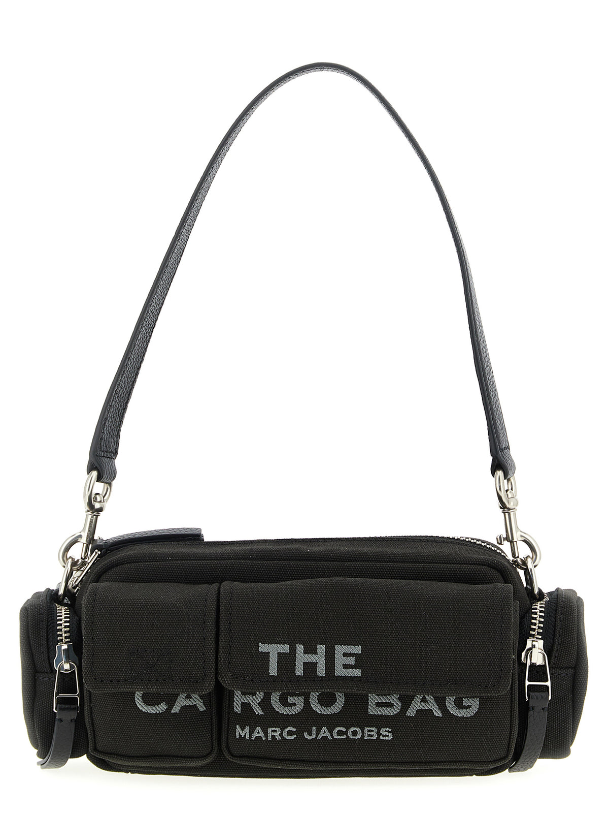 Marc Jacobs The Canvas Cargo Stretch Cotton Modal Shoulder Bag - Black