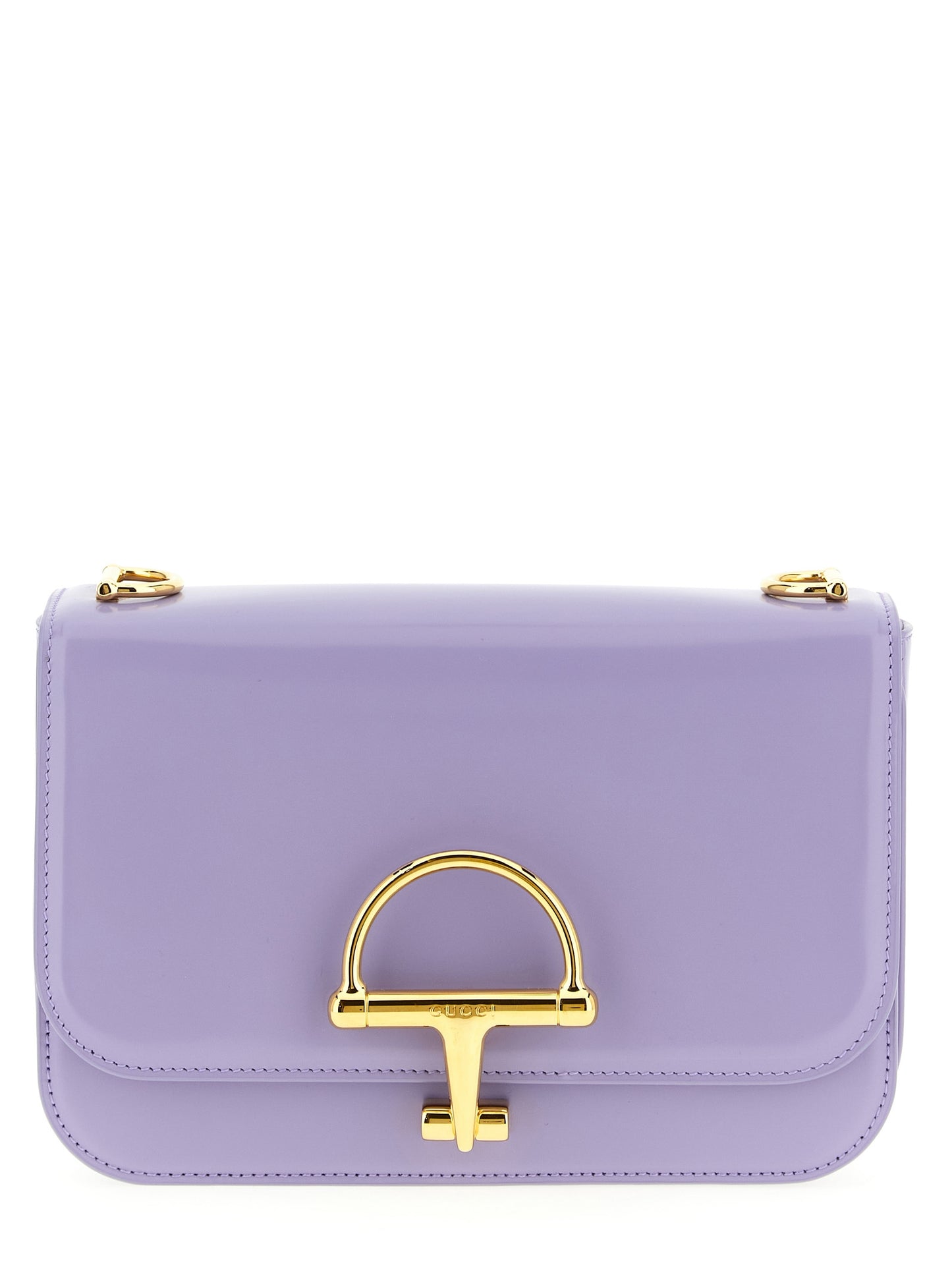 2-in-1 Shoulder & Crossbody Flap Bag by Gucci for women in calfskin leather purple features a stately silhouette, showcasing a secure flap, ample , and stately crossbody-strap, shoulder-strap & adjustable-strap for a stately finish.