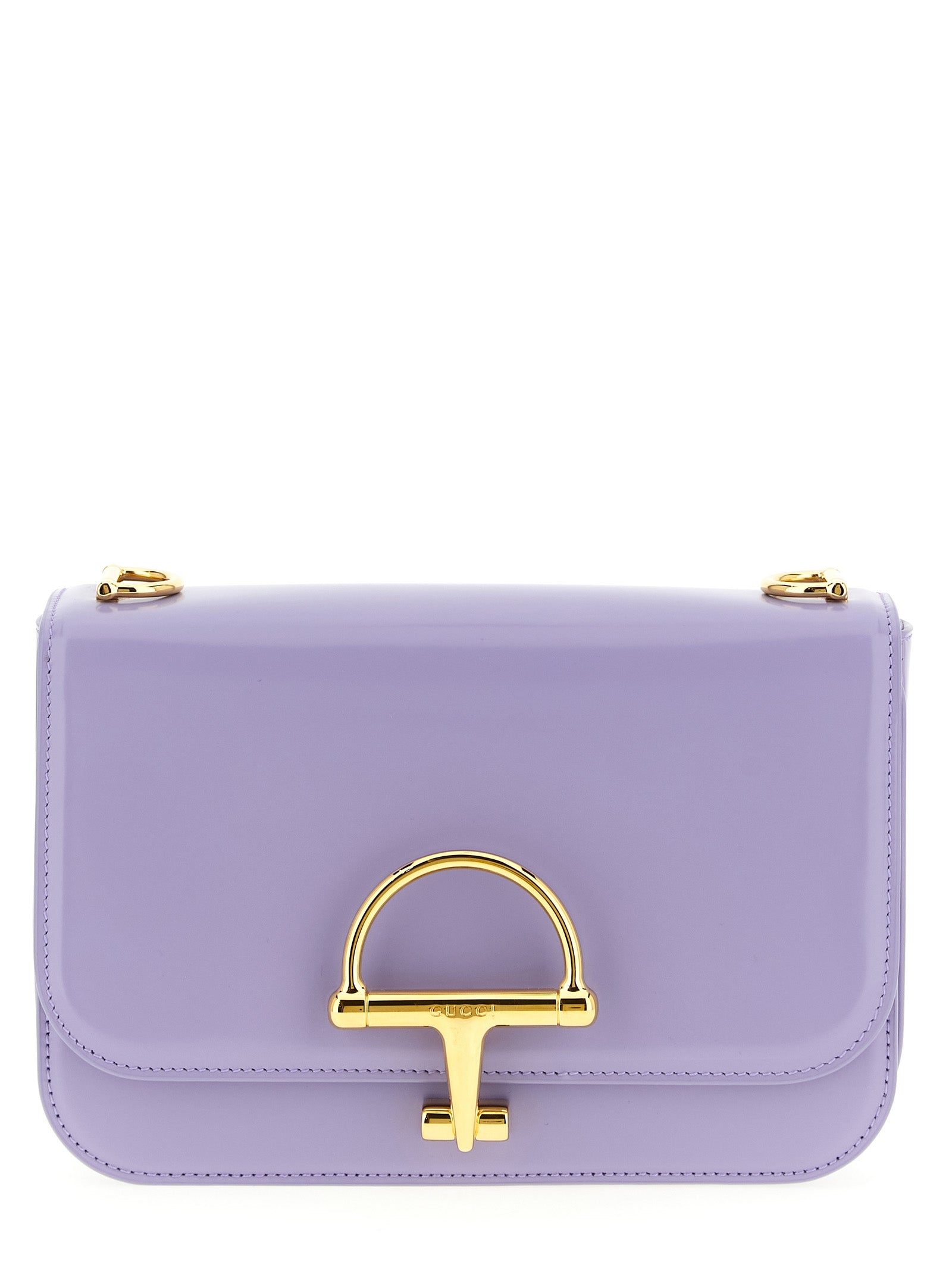 2-in-1 Shoulder & Crossbody Flap Bag by Gucci for women in calfskin leather purple features a stately silhouette, showcasing a secure flap, ample , and stately crossbody-strap, shoulder-strap & adjustable-strap for a stately finish.
