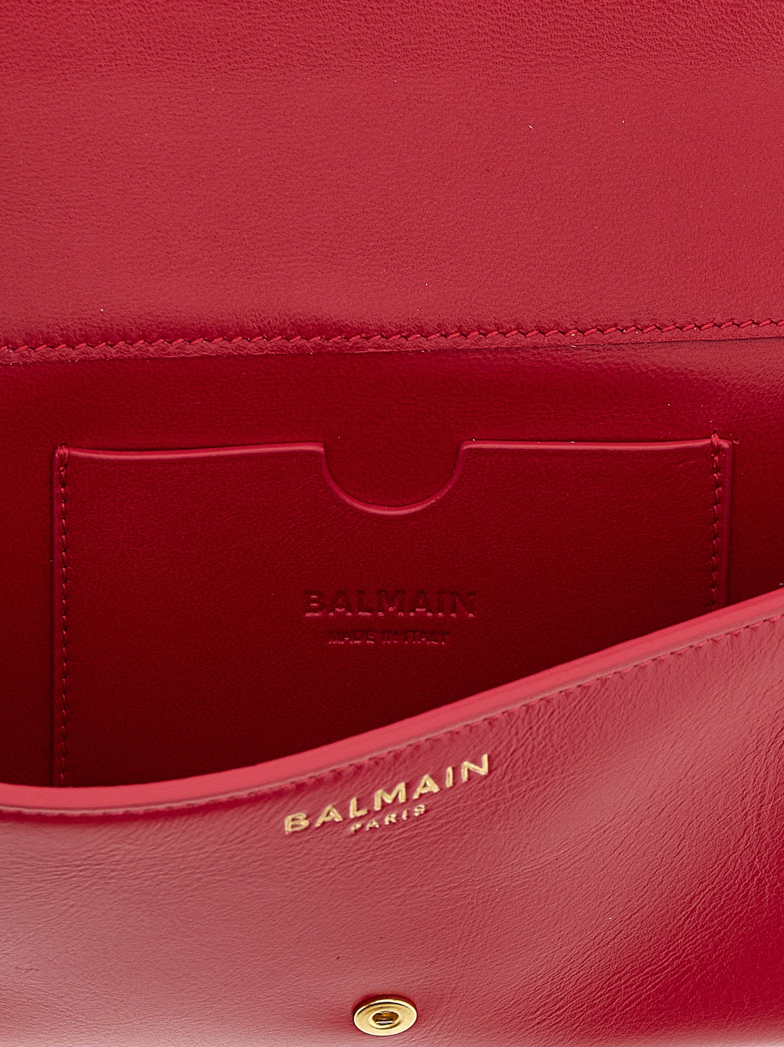 Cardholder Card Case by Balmain for women in calfskin leather fuchsia & gold showcases a couture-grade silhouette from the Shuffle Calfskin Leather Cardholder Card Case collection, highlighting functional card-organization for a couture-grade finish.