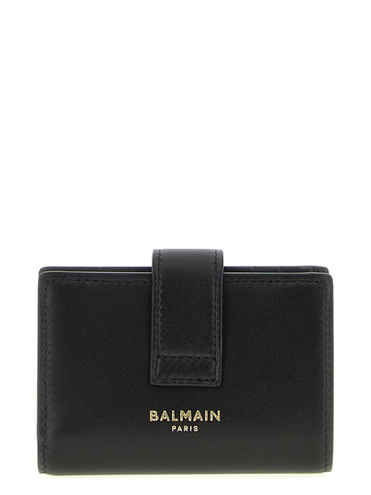 Cardholder Card Case by Balmain for women in leather & brass black features a refined silhouette, showcasing the elegant lines of the Pulse Leather & Brass Cardholder Card Case alongside premium card-organization for a refined finish.
