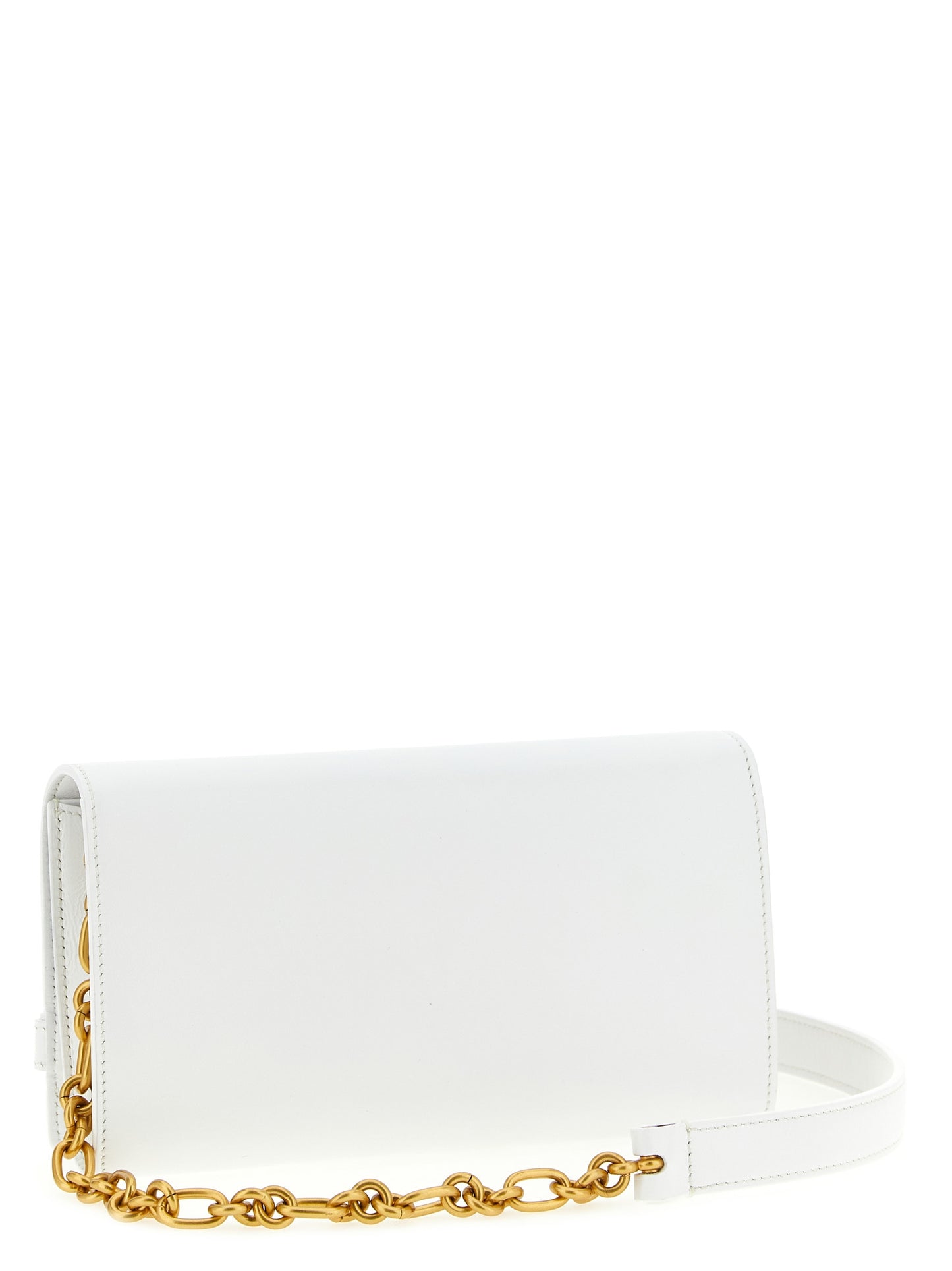 Cardholder Card Case by Balmain for women in calfskin leather gold & white features a refined silhouette, showcasing the elegant lines of the Shuffle Calfskin Leather Cardholder Card Case alongside premium card-organization for a refined finish.