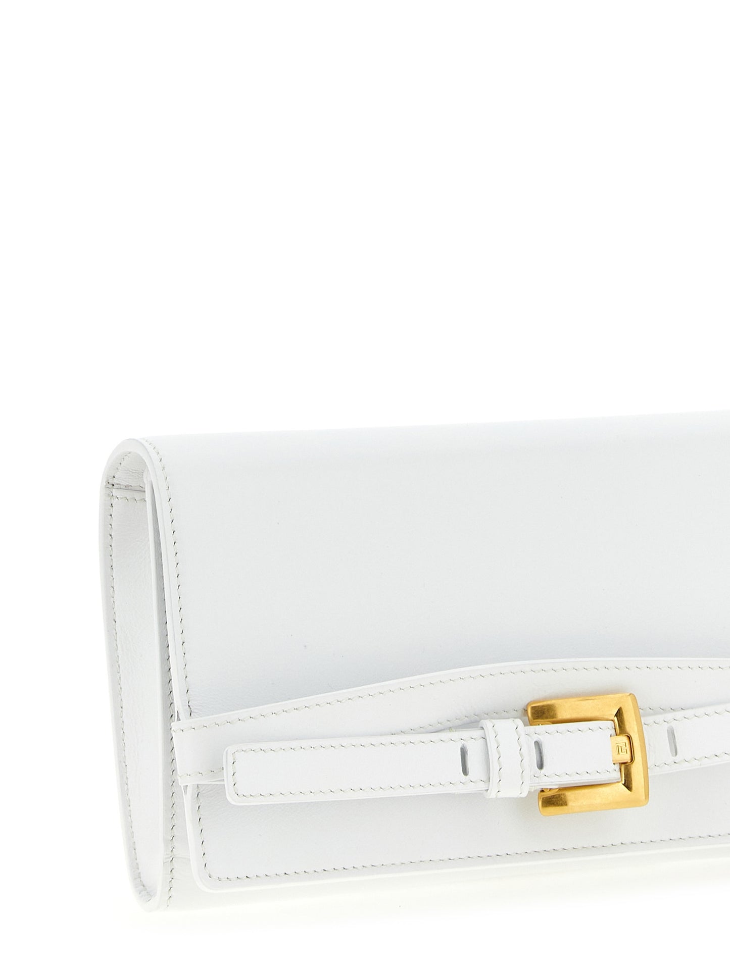 Cardholder Card Case by Balmain for women in calfskin leather gold & white features an refined silhouette from the Shuffle Calfskin Leather Cardholder Card Case collection, highlighting refined card-organization for a premium and sophisticated look.