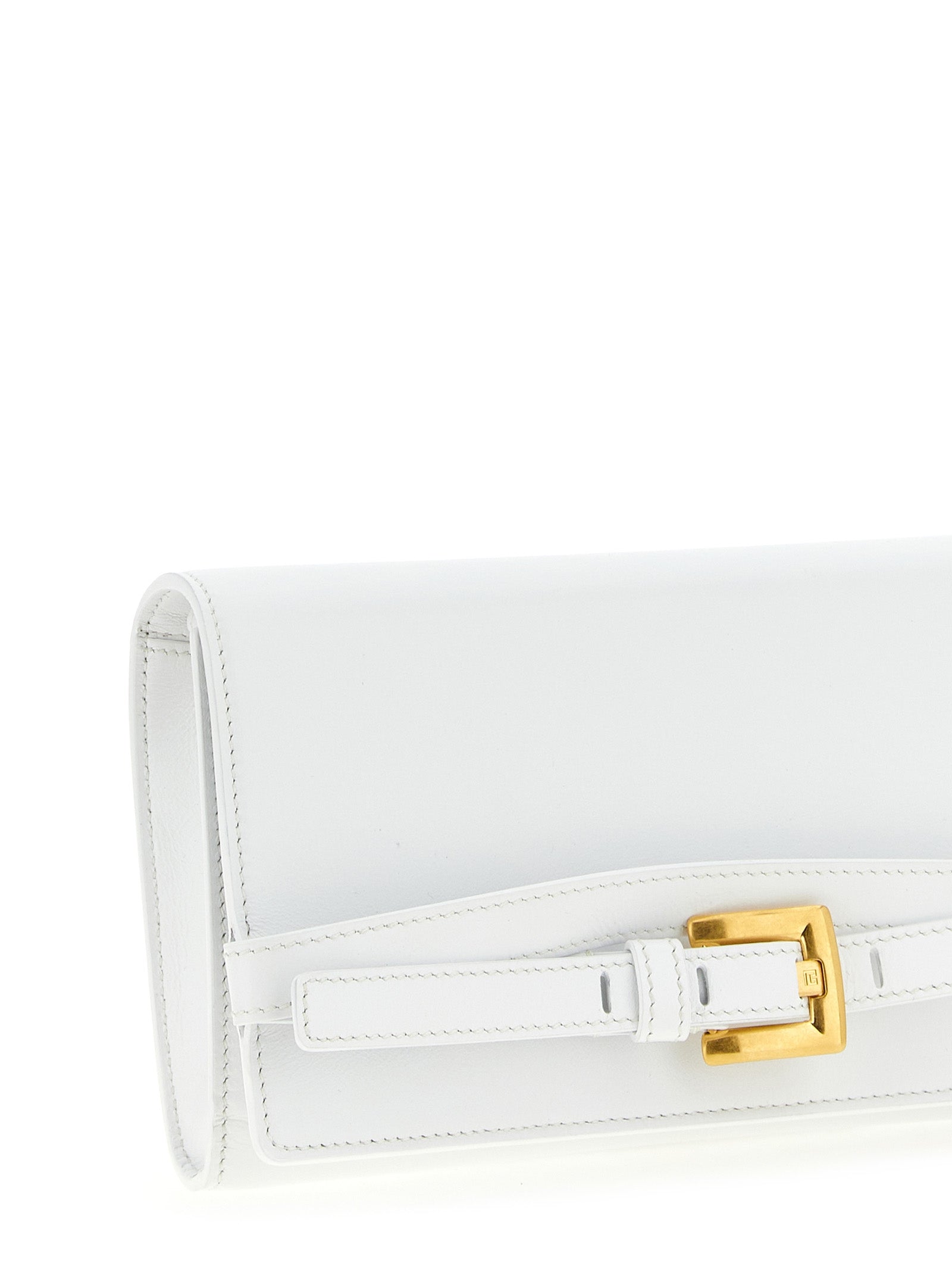 Cardholder Card Case by Balmain for women in calfskin leather gold & white features an refined silhouette from the Shuffle Calfskin Leather Cardholder Card Case collection, highlighting refined card-organization for a premium and sophisticated look.