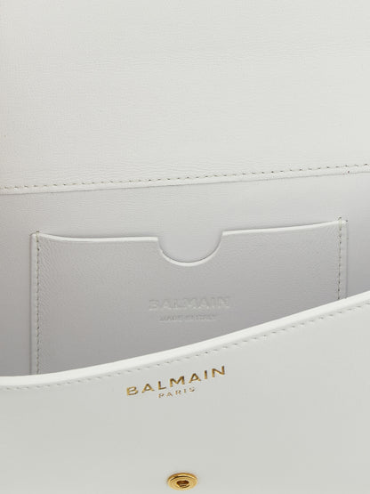 Cardholder Card Case by Balmain for women in calfskin leather gold & white features a polished Shuffle Calfskin Leather Cardholder Card Case design with polished card-organization.