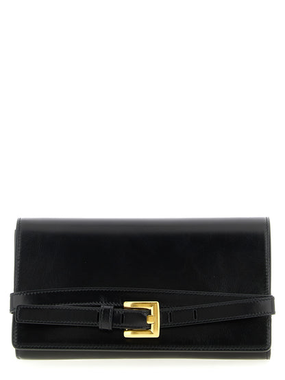 Cardholder Card Case by Balmain for women in calfskin leather black & gold showcases a couture-grade silhouette from the Shuffle Calfskin Leather Cardholder Card Case collection, highlighting functional card-organization for a couture-grade finish.