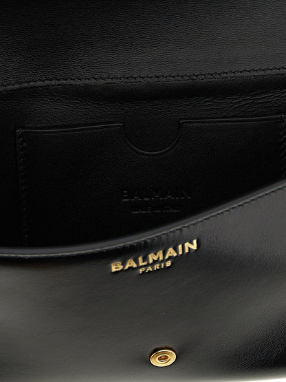 Cardholder Card Case by Balmain for women in calfskin leather black & gold features an refined silhouette from the Shuffle Calfskin Leather Cardholder Card Case collection, highlighting refined card-organization for a premium and sophisticated look.