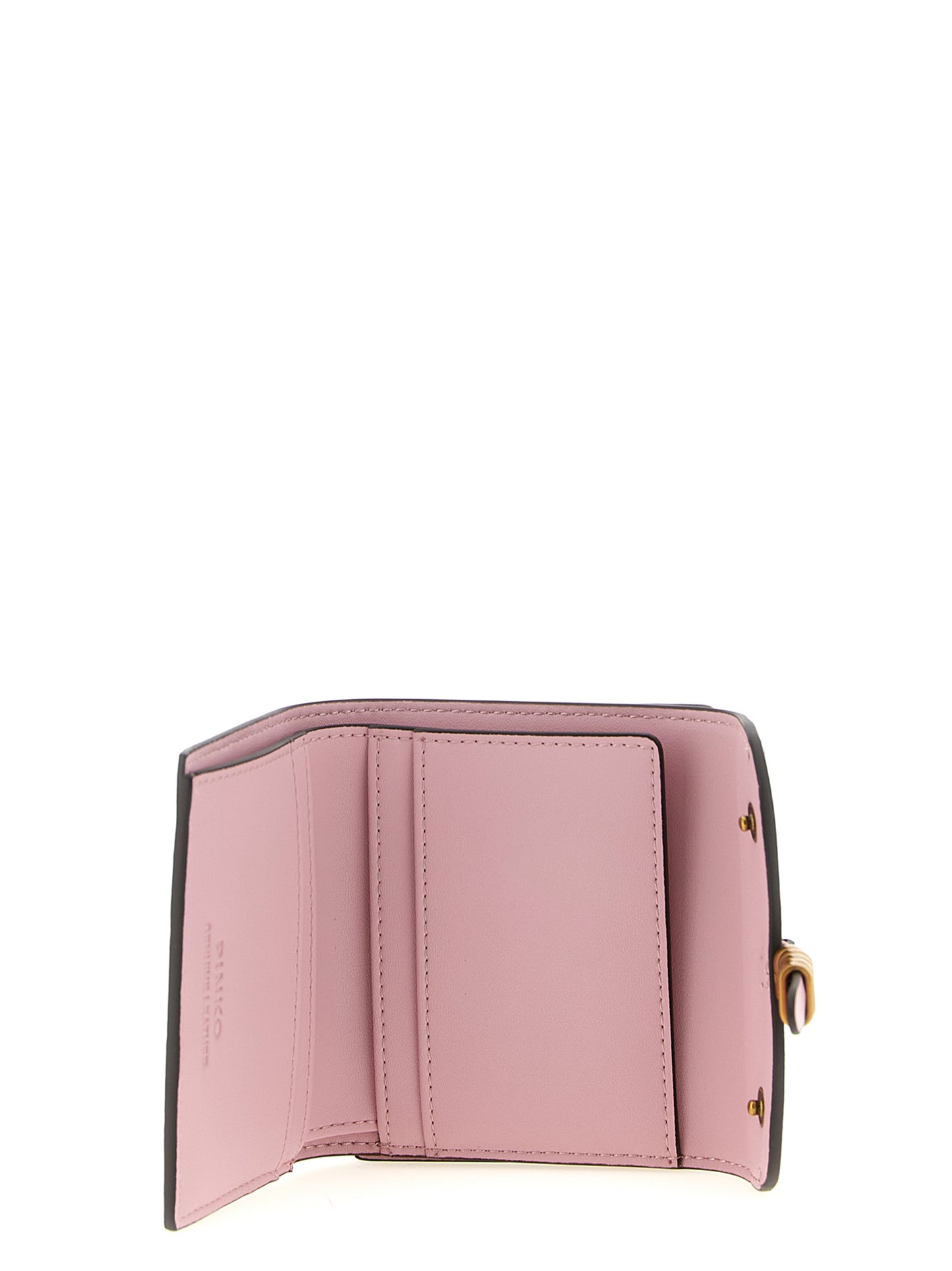 Cardholder Card Case by PINKO for women in leather & metal multicolor & pink features an refined design, elegantly showcasing the refined Leather & Metal Cardholder Card Case aesthetic while integrating sophisticated card-organization.