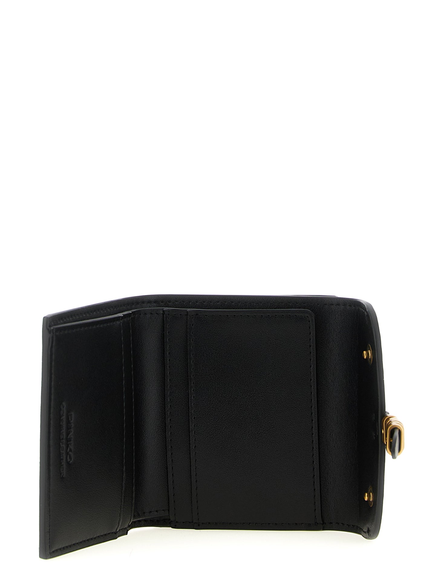 Cardholder Card Case by PINKO for women in leather & metal black showcases a couture-grade silhouette from the Leather & Metal Cardholder Card Case collection, highlighting functional card-organization for a couture-grade finish.